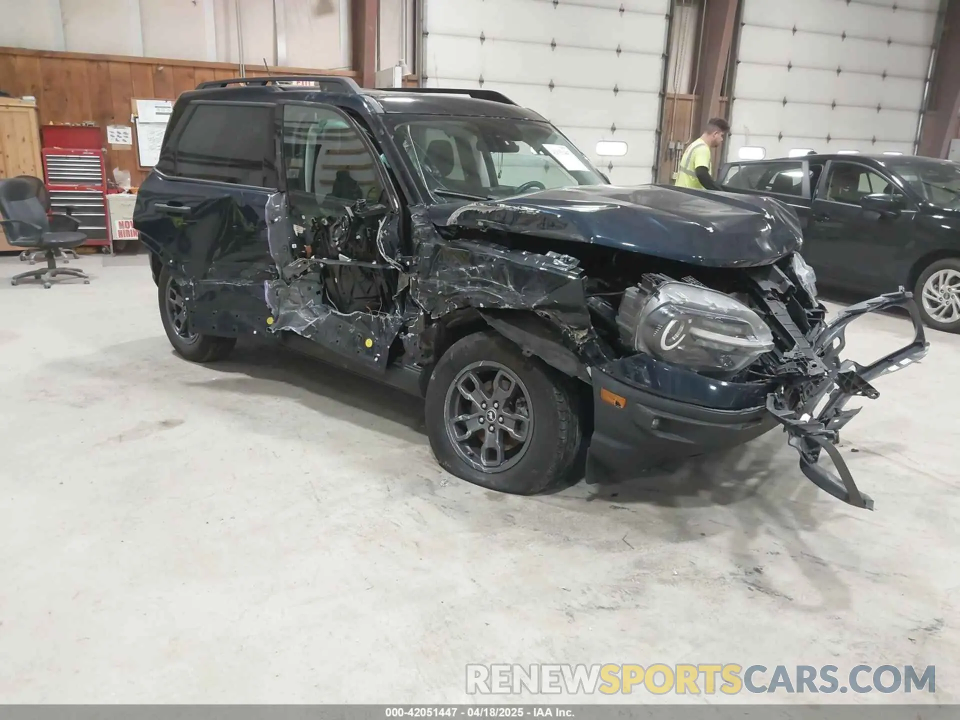 1 Photograph of a damaged car 3FMCR9B63NRD50847 FORD BRONCO SPORT 2022