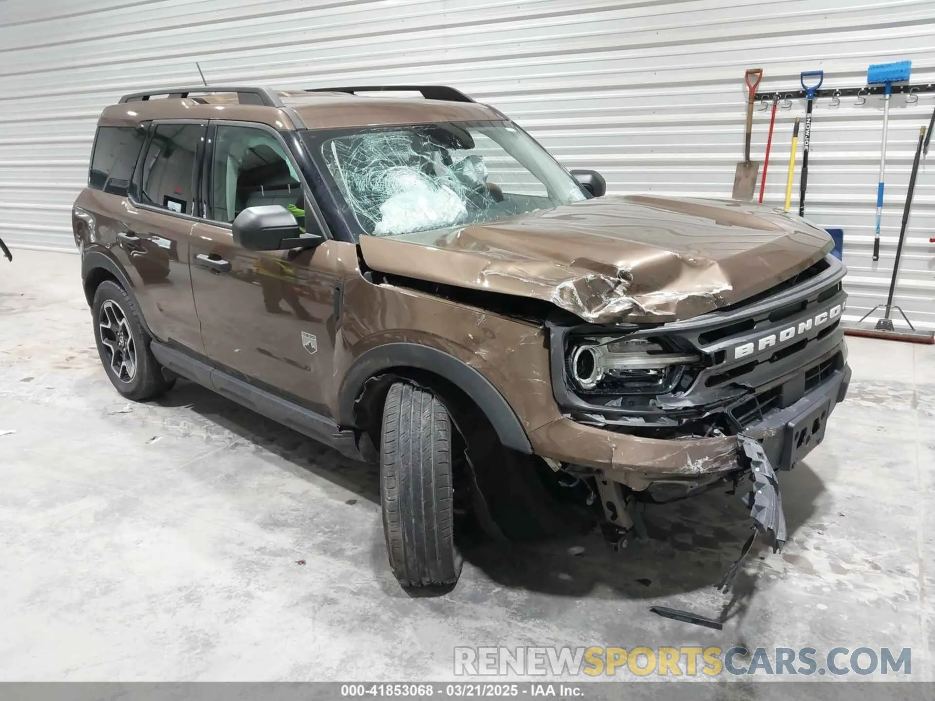 1 Photograph of a damaged car 3FMCR9B68NRD15155 FORD BRONCO SPORT 2022