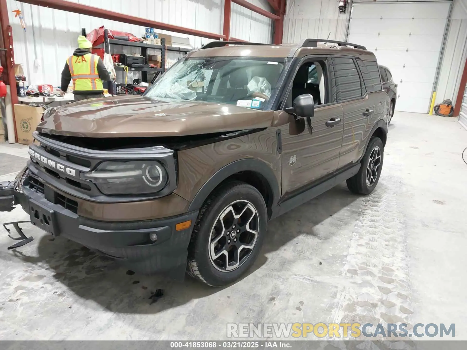 2 Photograph of a damaged car 3FMCR9B68NRD15155 FORD BRONCO SPORT 2022