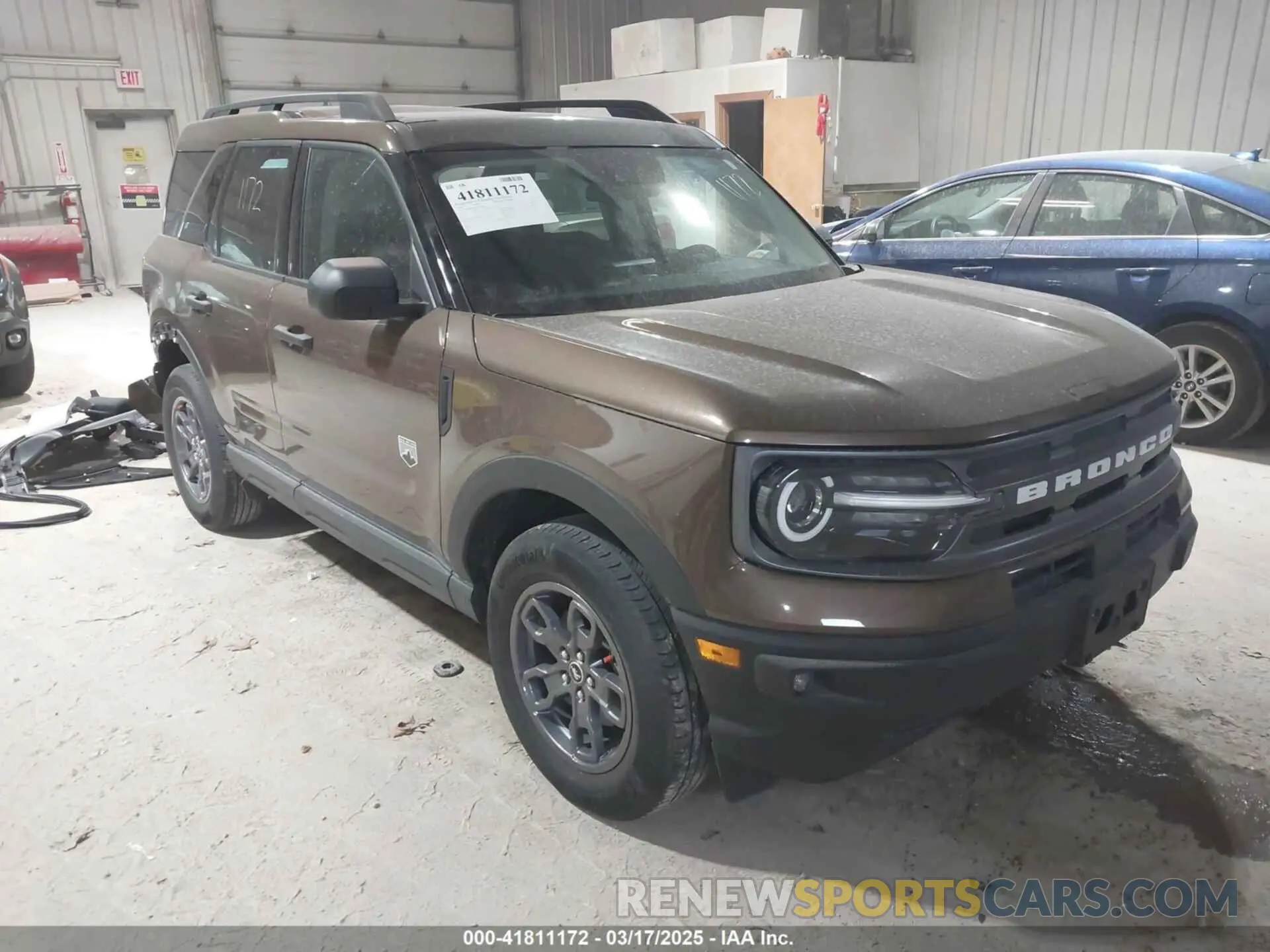 1 Photograph of a damaged car 3FMCR9B68NRE36560 FORD BRONCO SPORT 2022