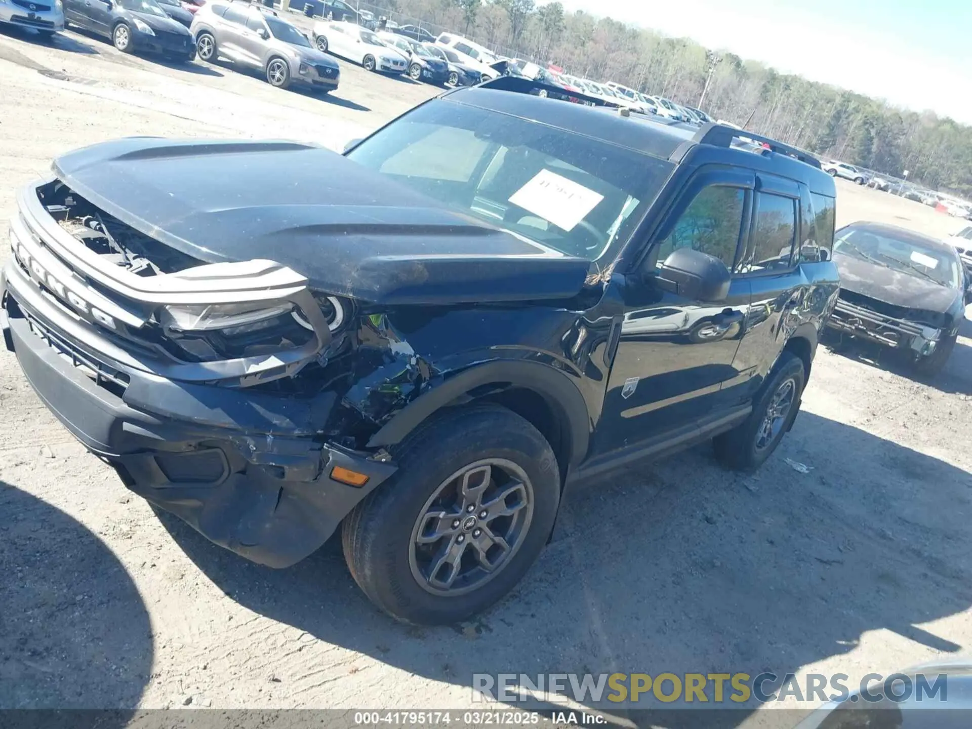 2 Photograph of a damaged car 3FMCR9B69NRD76479 FORD BRONCO SPORT 2022