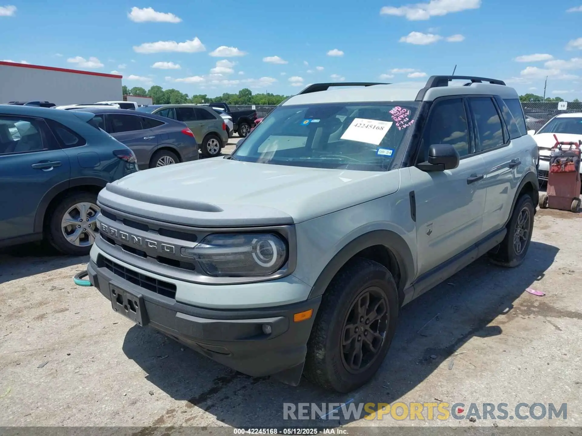2 Photograph of a damaged car 3FMCR9B6XNRD65927 FORD BRONCO SPORT 2022