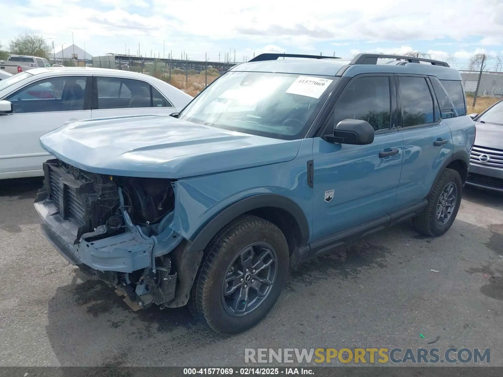 2 Фотография поврежденного автомобиля 3FMCR9B60PRE24051 FORD BRONCO SPORT 2023