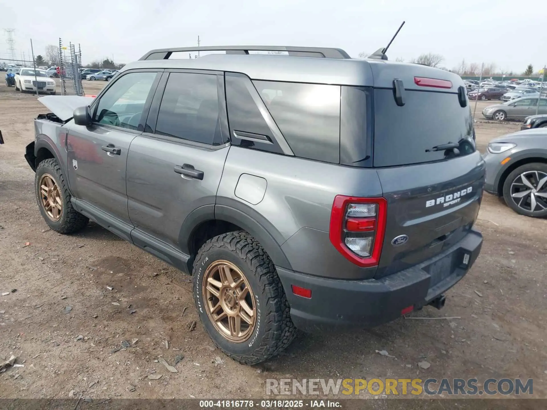 3 Фотография поврежденного автомобиля 3FMCR9B61PRD05246 FORD BRONCO SPORT 2023