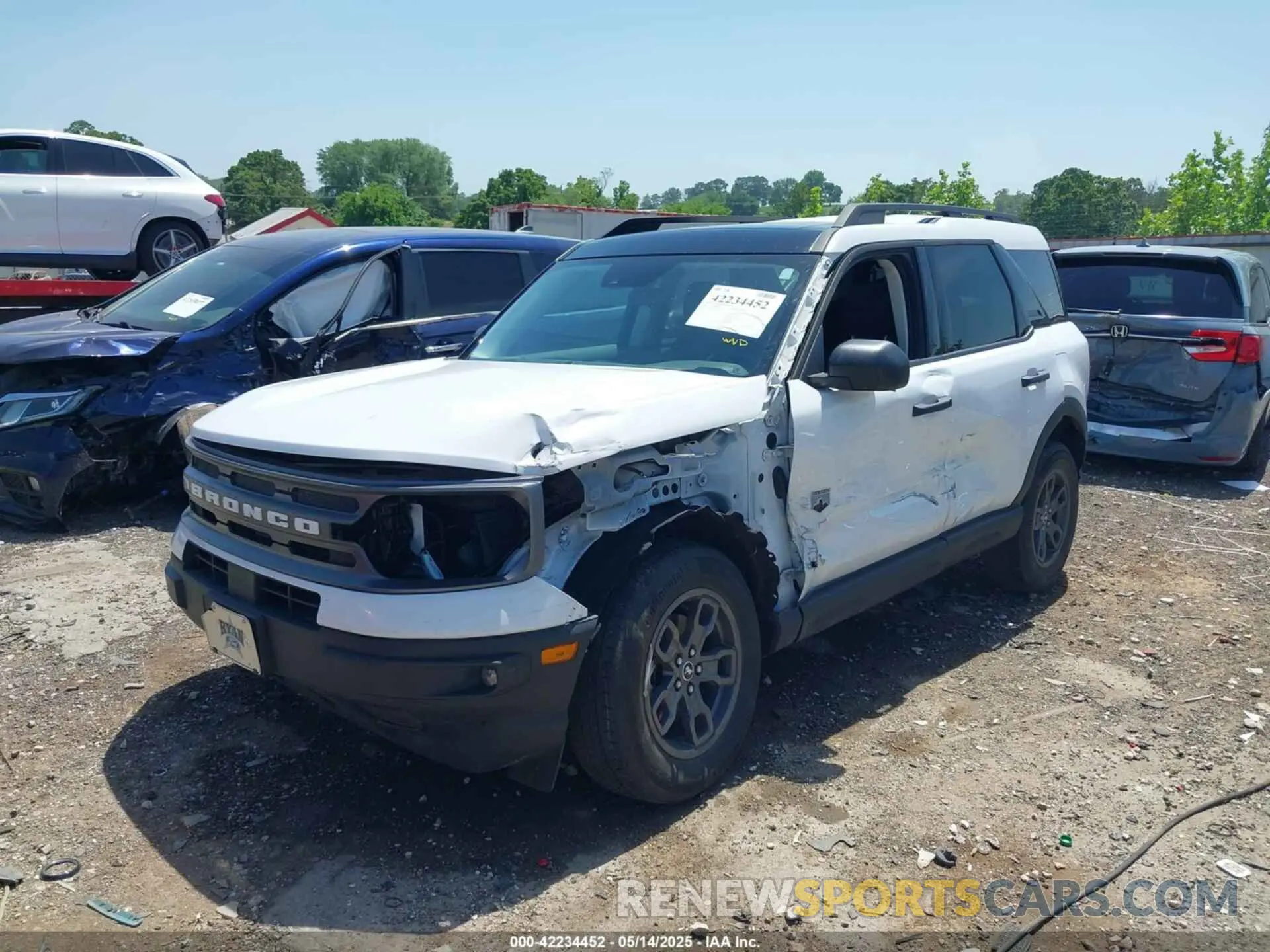 2 Фотография поврежденного автомобиля 3FMCR9B62PRD05384 FORD BRONCO SPORT 2023