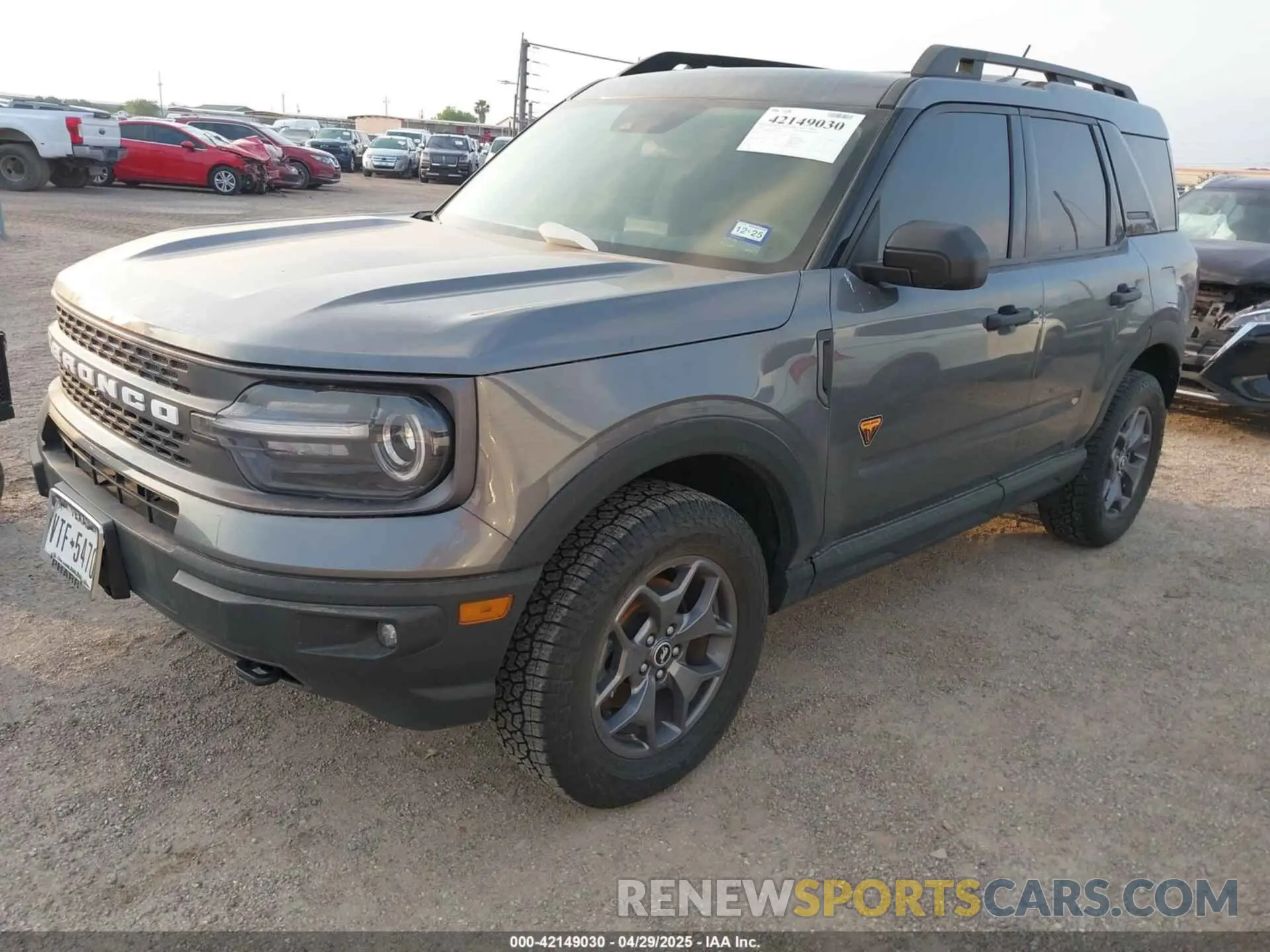 2 Фотография поврежденного автомобиля 3FMCR9D96PRE29570 FORD BRONCO SPORT 2023