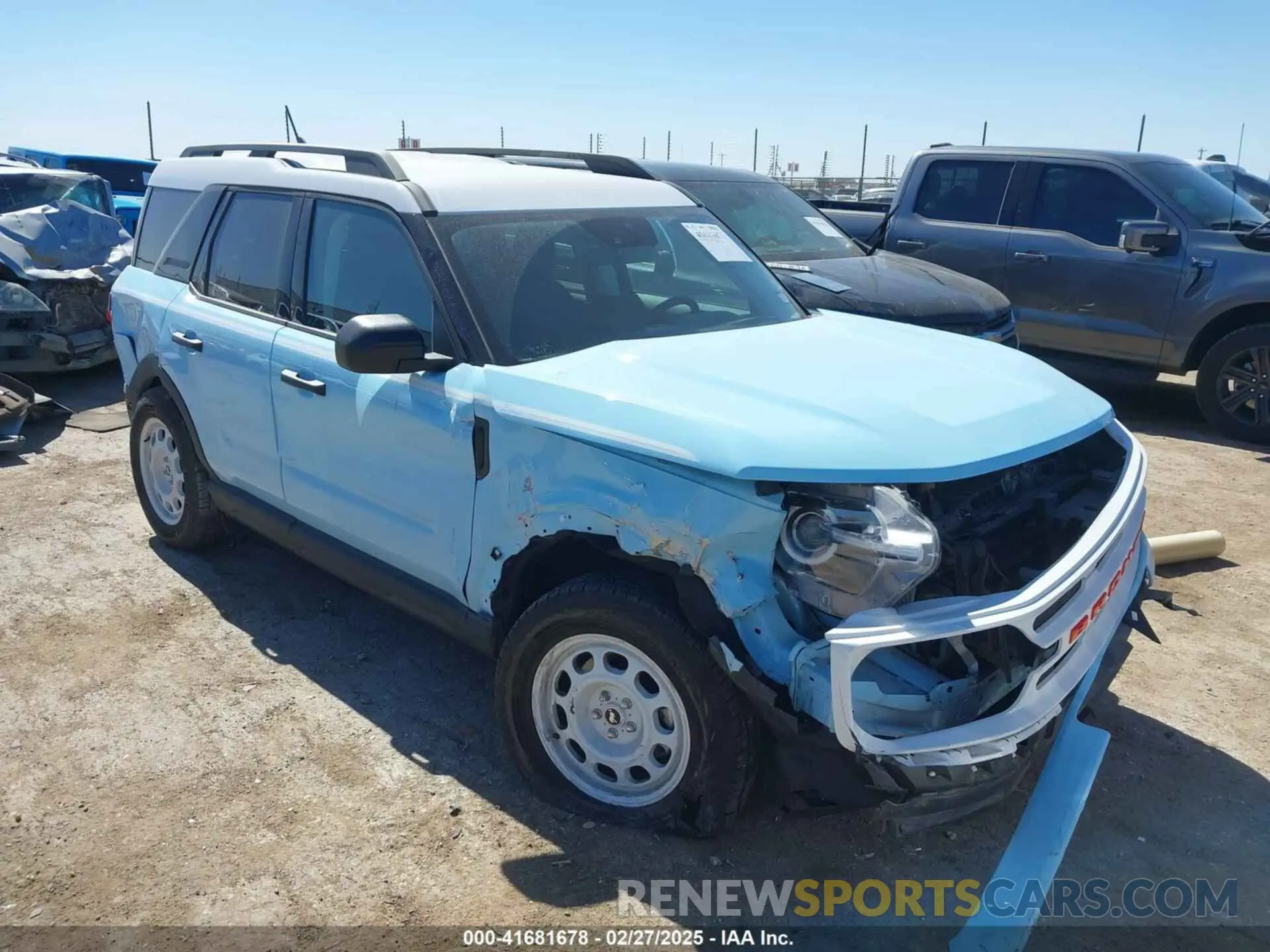 1 Photograph of a damaged car 3FMCR9G61RRE55367 FORD BRONCO SPORT 2024