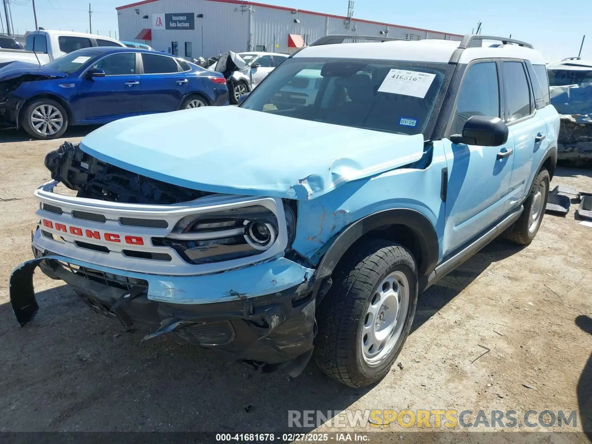 2 Photograph of a damaged car 3FMCR9G61RRE55367 FORD BRONCO SPORT 2024