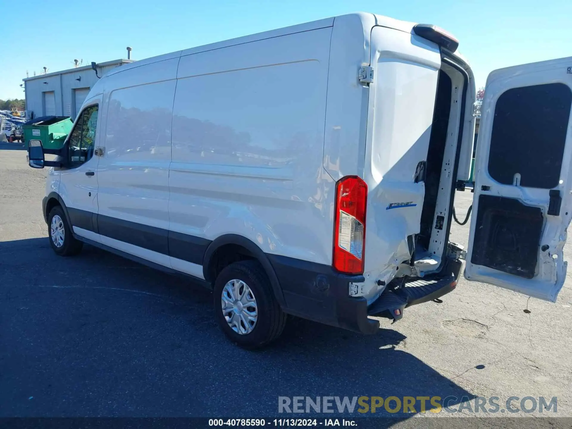 3 Photograph of a damaged car 1FTBW9CK0NKA50238 FORD E-TRANSIT-350 CARGO VAN 2022