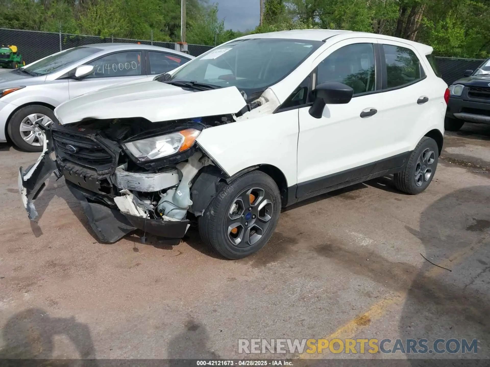 2 Photograph of a damaged car MAJ3S2FE2KC309398 FORD ECOSPORT 2019