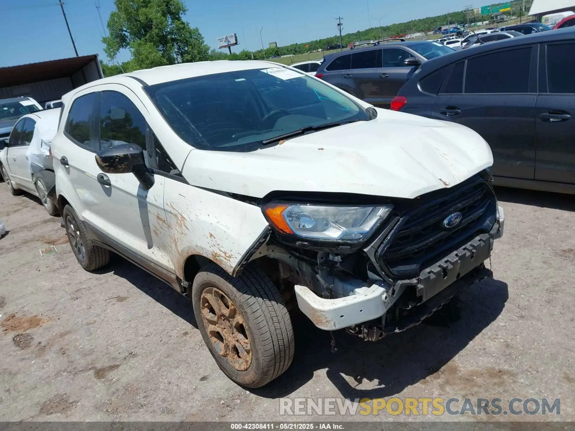 1 Фотография поврежденного автомобиля MAJ3S2FE6KC305063 FORD ECOSPORT 2019