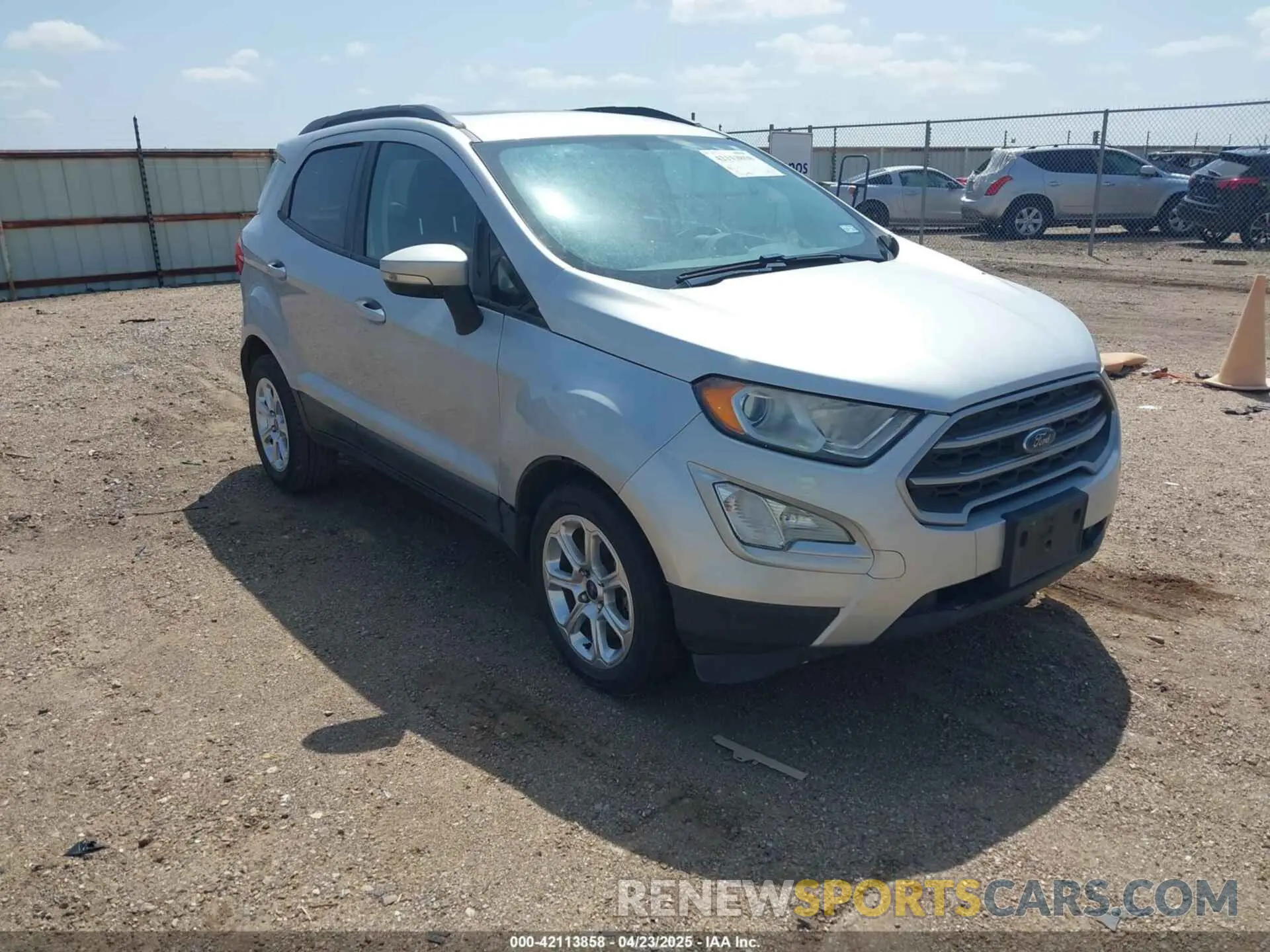 1 Photograph of a damaged car MAJ3S2GE0KC307194 FORD ECOSPORT 2019