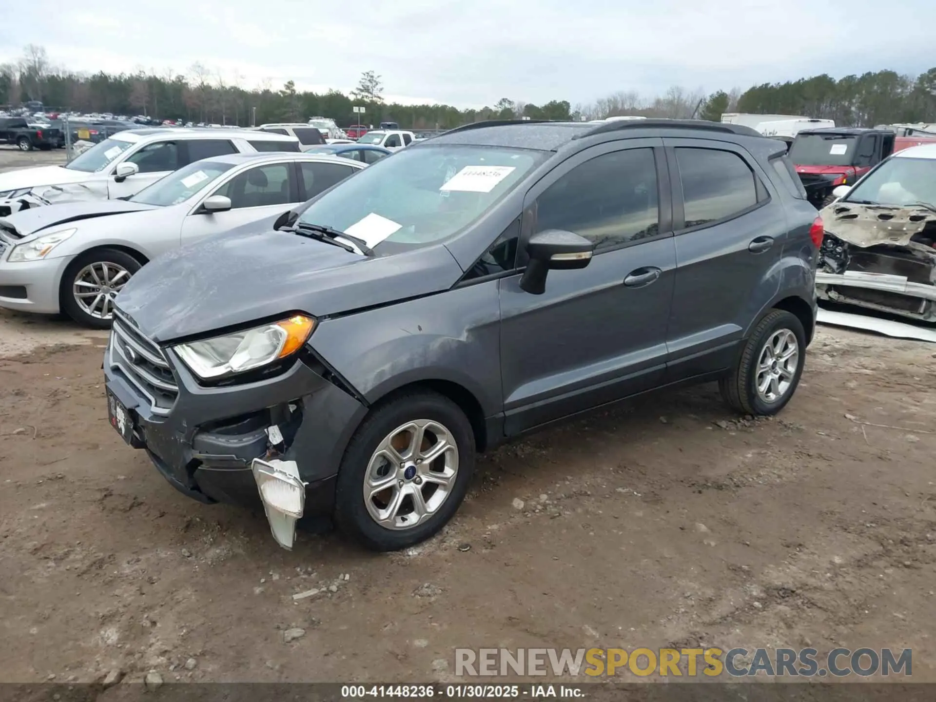 2 Фотография поврежденного автомобиля MAJ3S2GE2KC263876 FORD ECOSPORT 2019