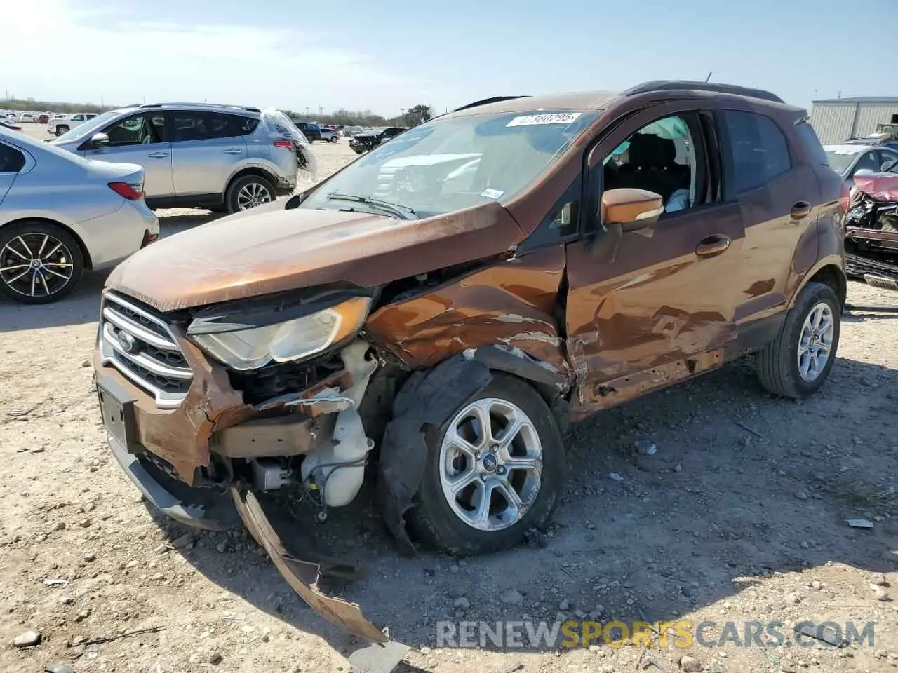 1 Фотография поврежденного автомобиля MAJ3S2GE2KC307245 FORD ECOSPORT 2019