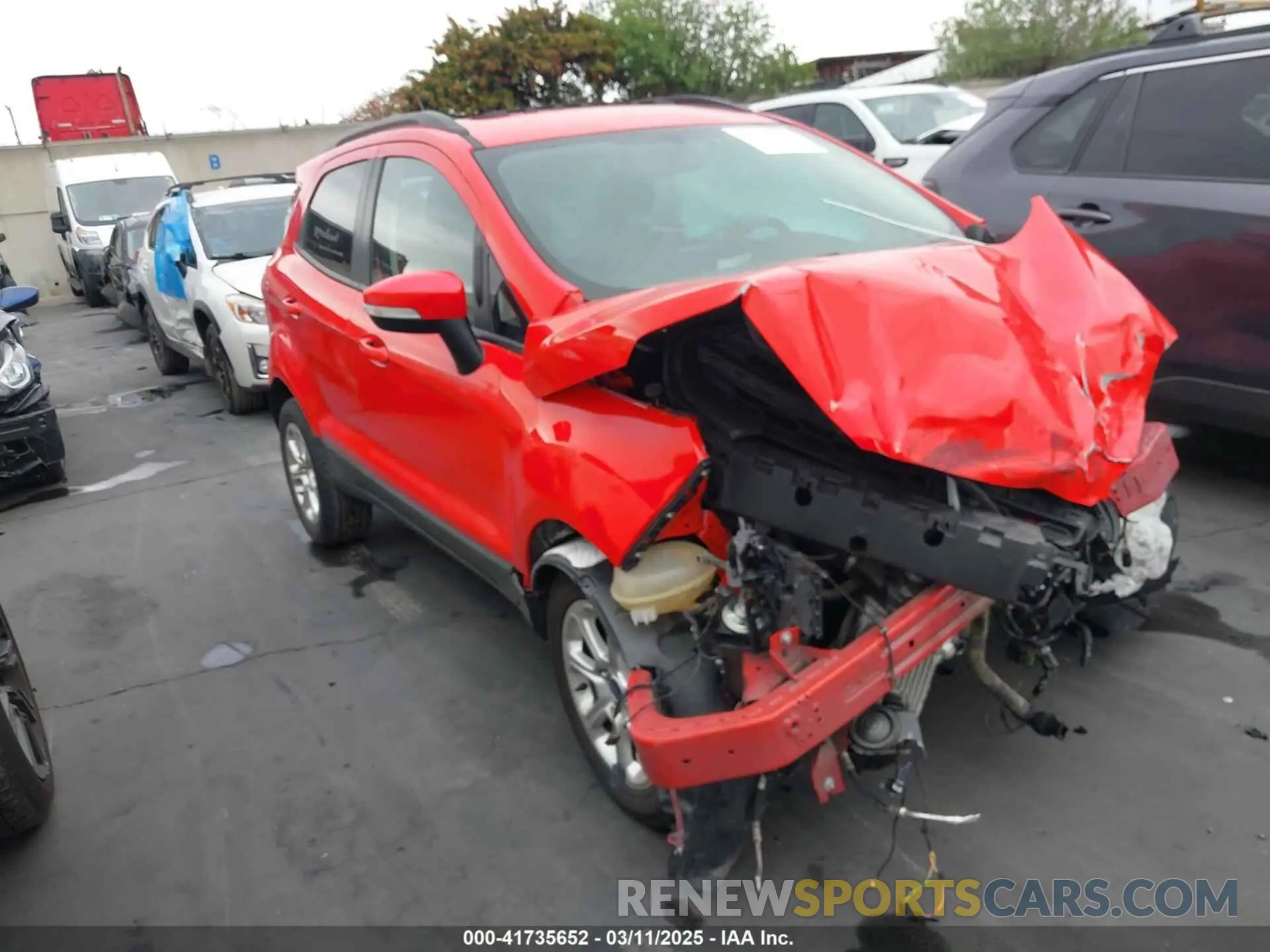 1 Фотография поврежденного автомобиля MAJ3S2GE4KC291162 FORD ECOSPORT 2019