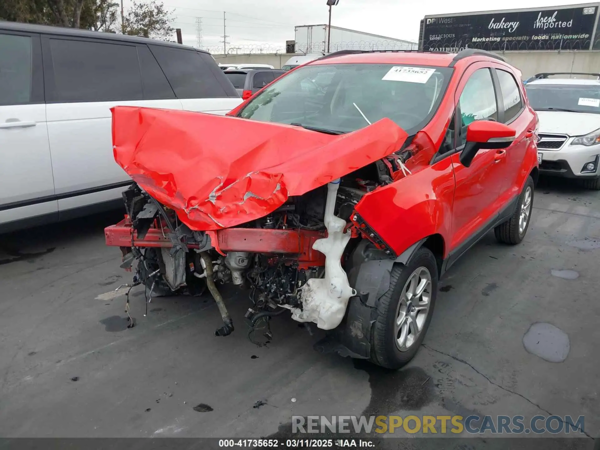 2 Фотография поврежденного автомобиля MAJ3S2GE4KC291162 FORD ECOSPORT 2019