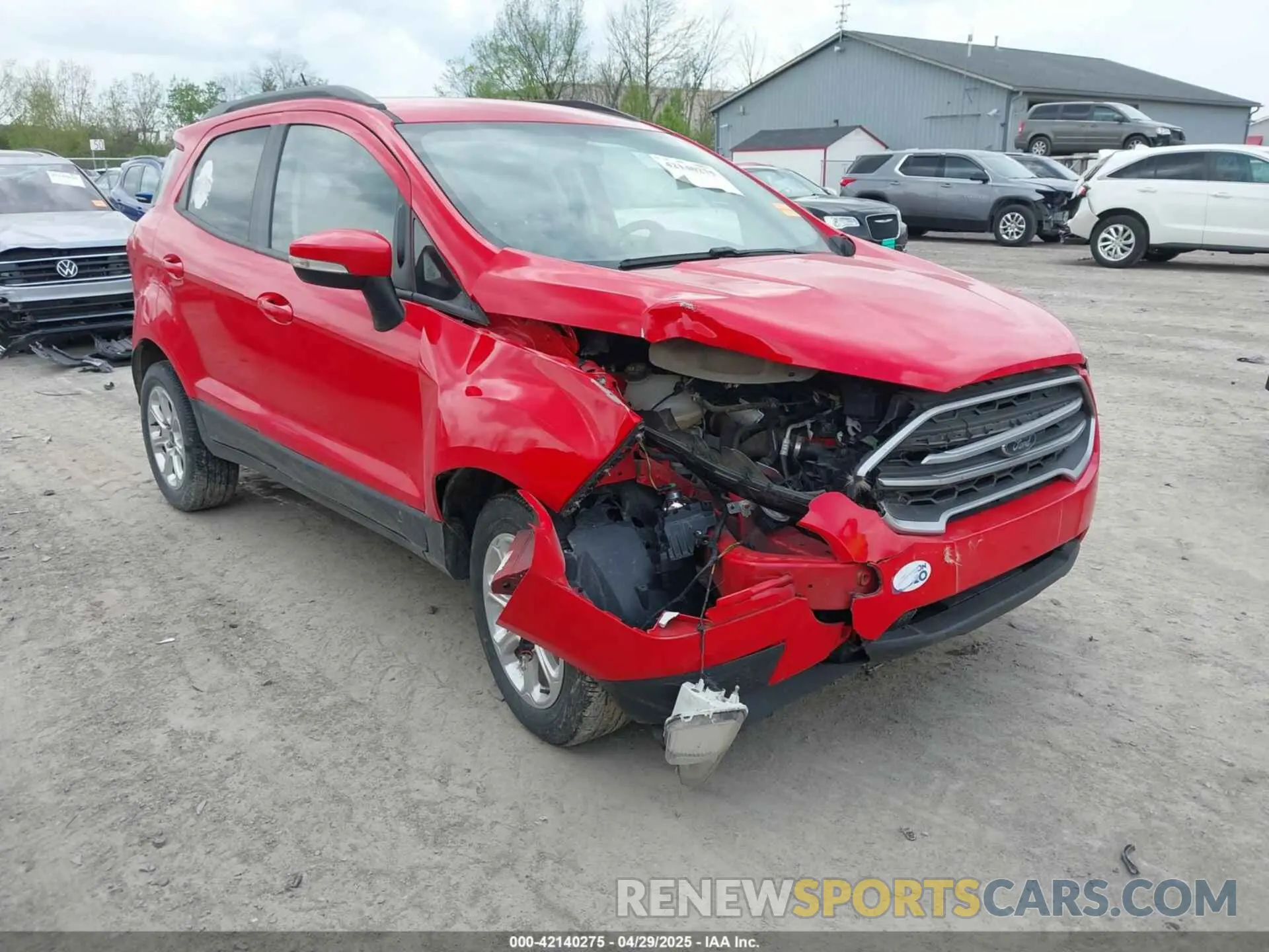 1 Photograph of a damaged car MAJ3S2GE4KC306243 FORD ECOSPORT 2019