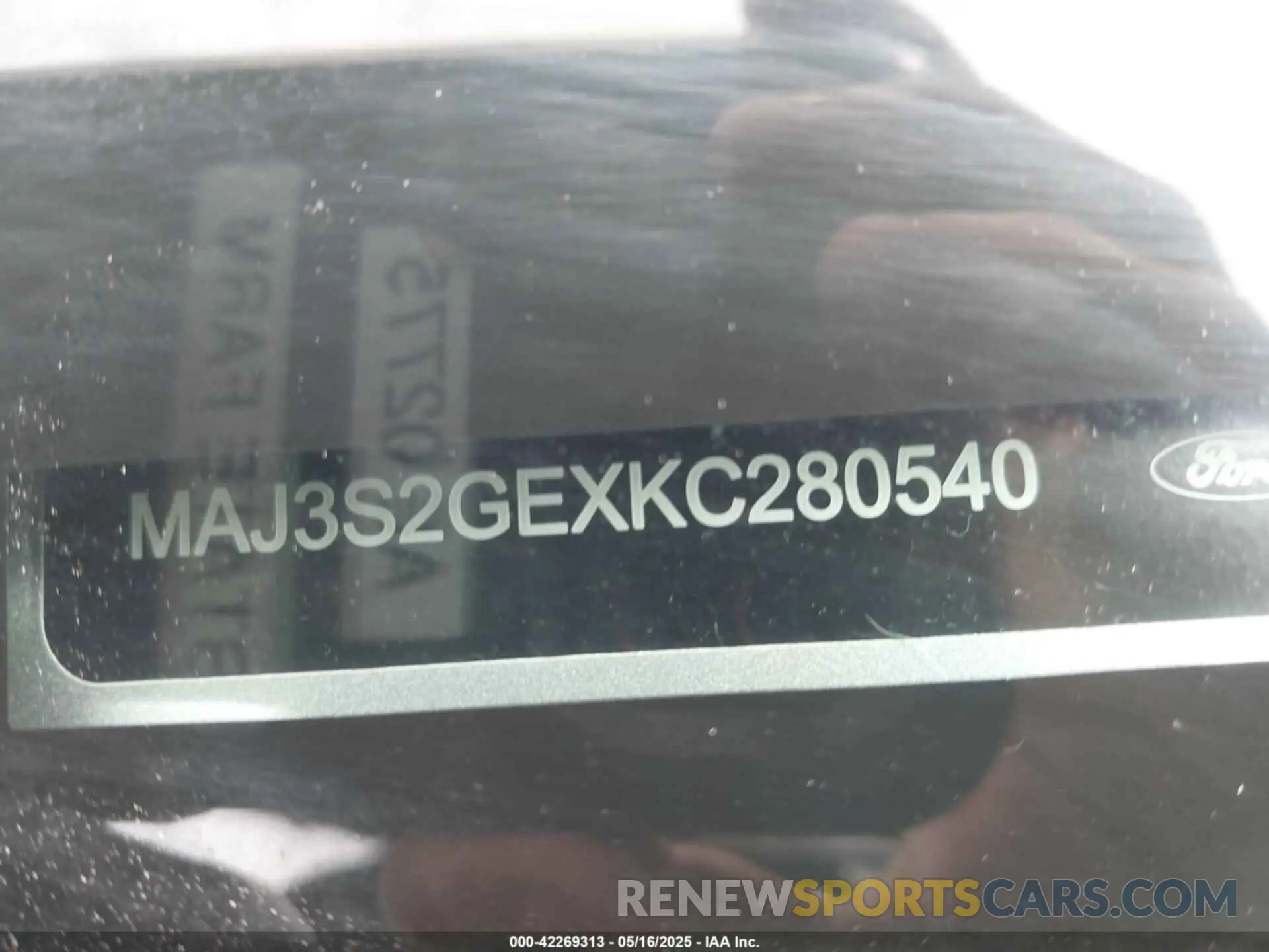 9 Photograph of a damaged car MAJ3S2GEXKC280540 FORD ECOSPORT 2019