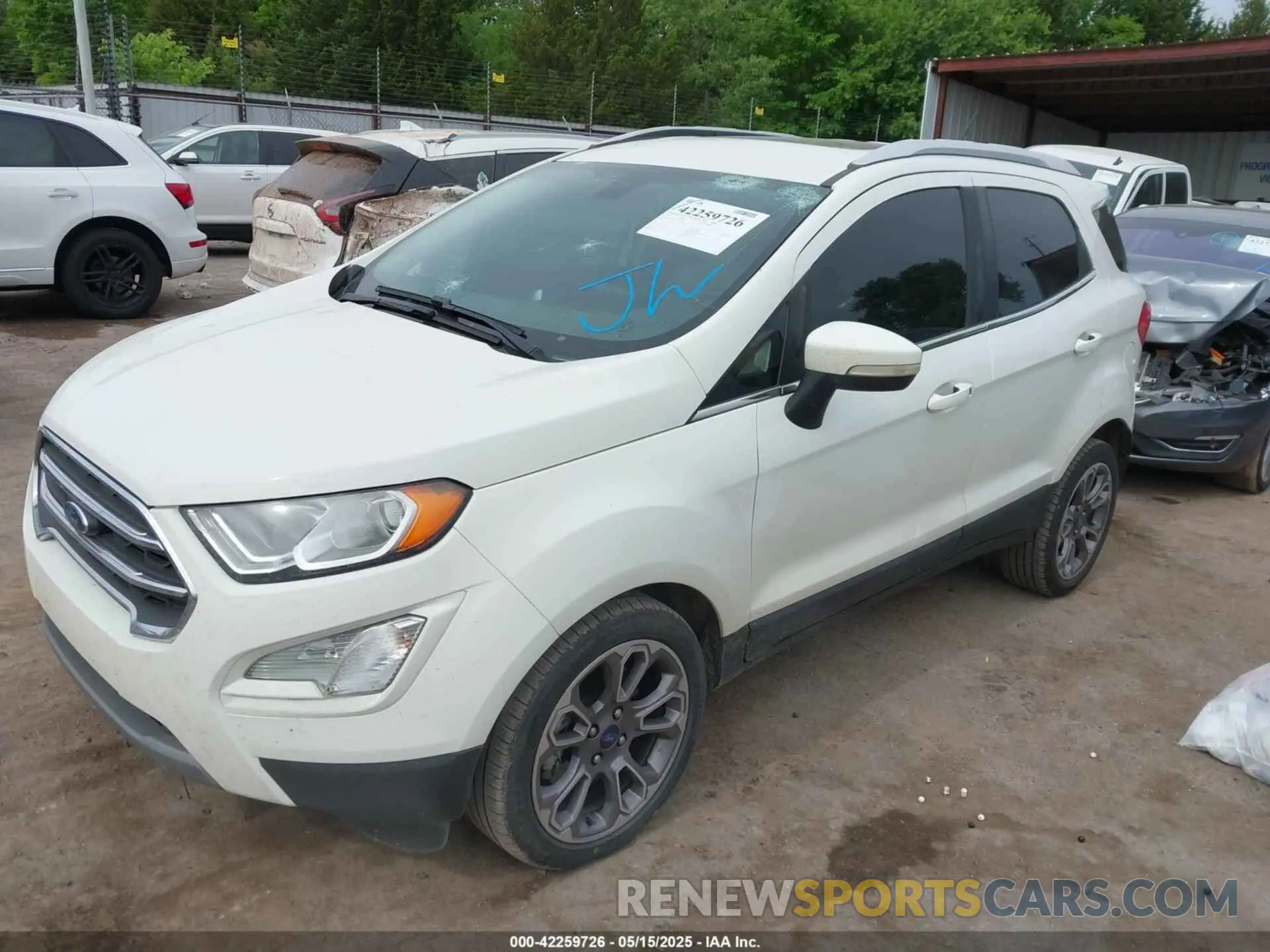 2 Фотография поврежденного автомобиля MAJ3S2KE7KC275061 FORD ECOSPORT 2019