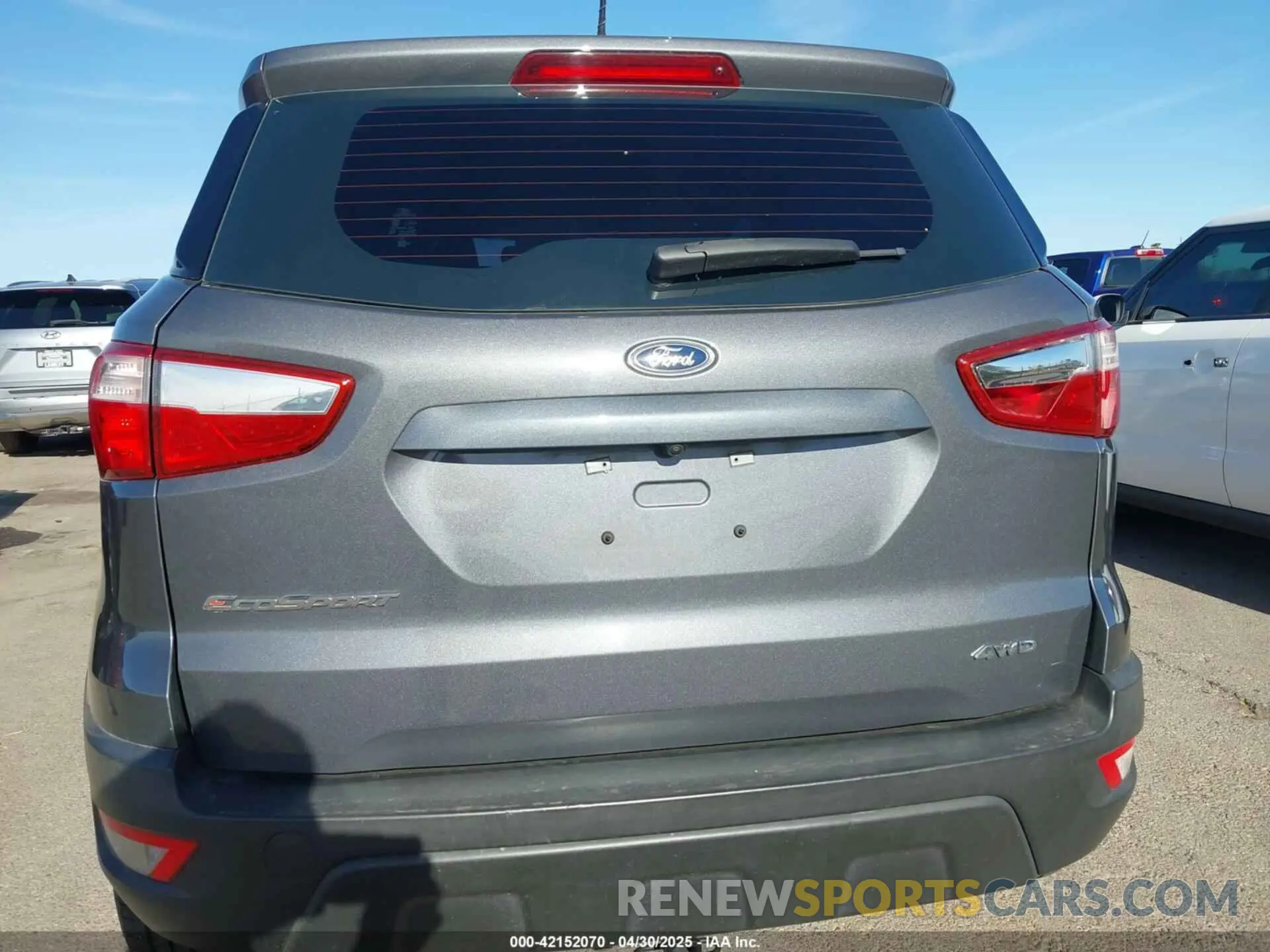 16 Photograph of a damaged car MAJ6S3FL7KC286783 FORD ECOSPORT 2019