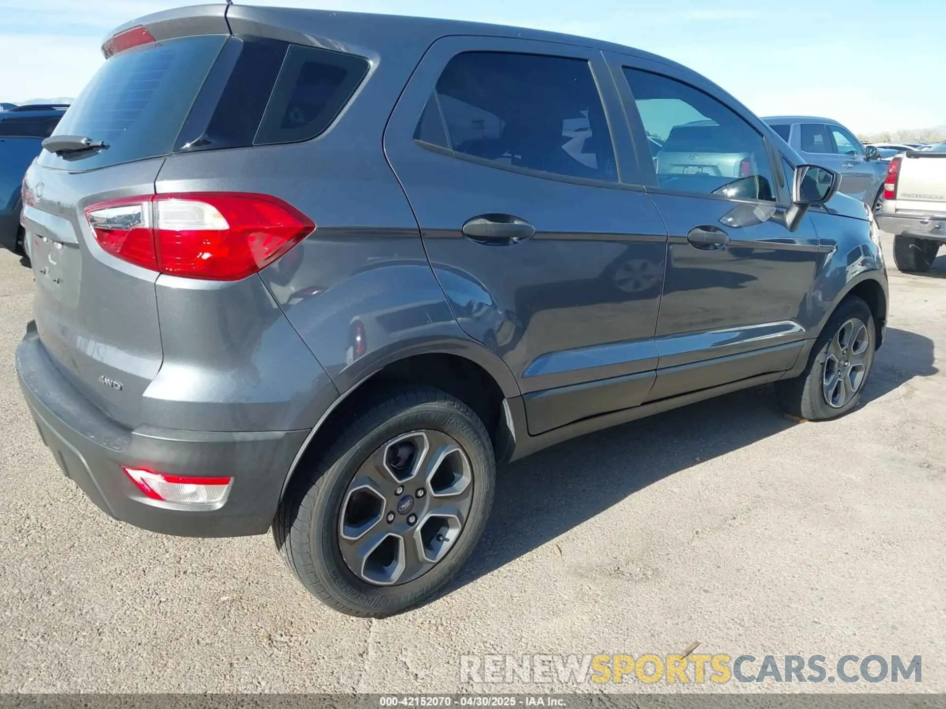 4 Photograph of a damaged car MAJ6S3FL7KC286783 FORD ECOSPORT 2019