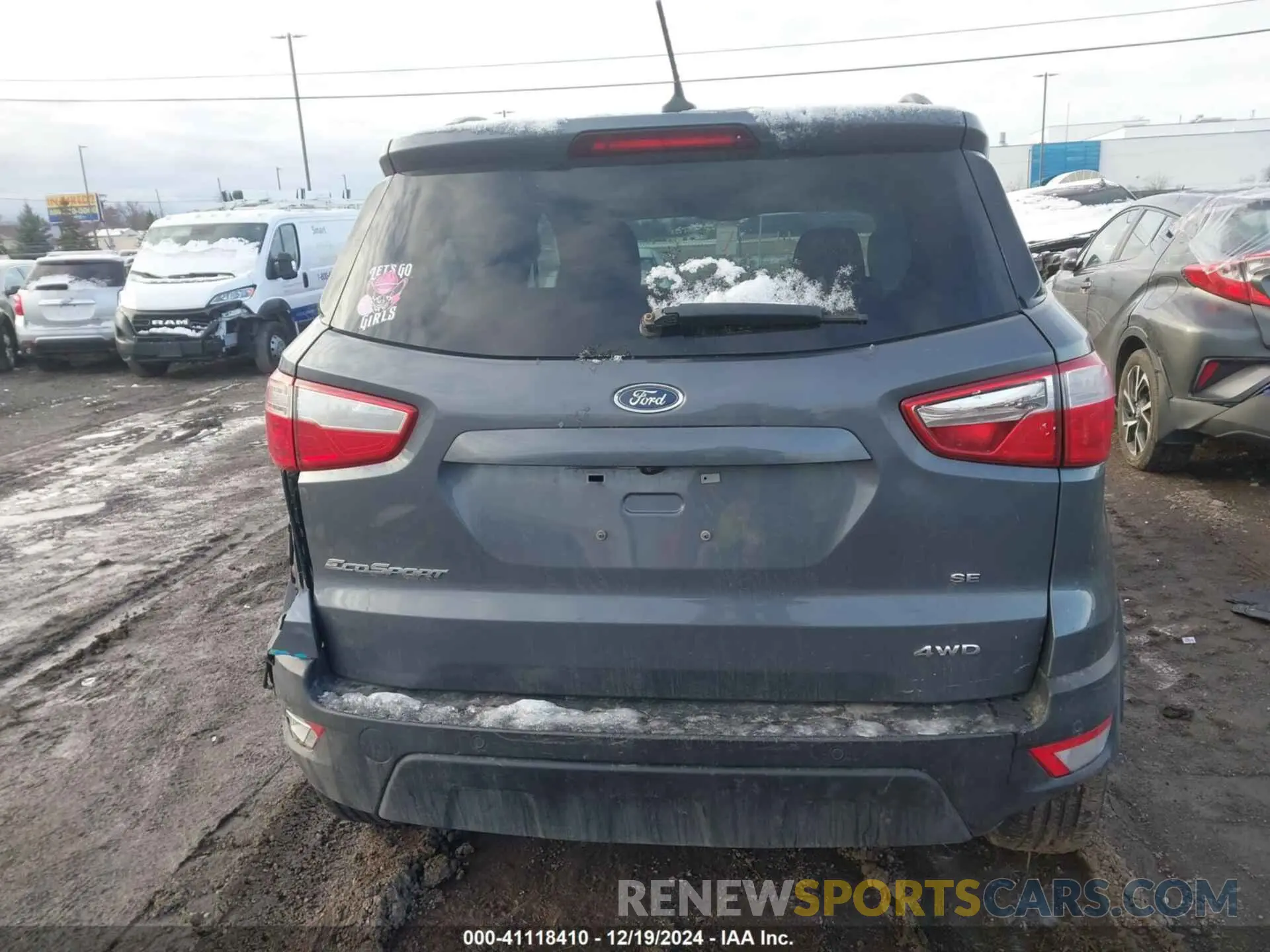 16 Photograph of a damaged car MAJ6S3GL1KC250540 FORD ECOSPORT 2019