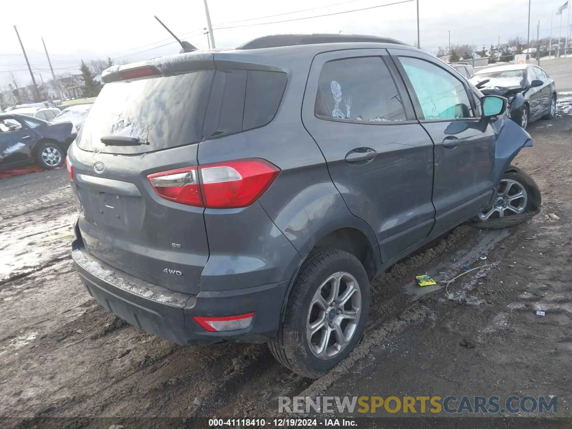 4 Photograph of a damaged car MAJ6S3GL1KC250540 FORD ECOSPORT 2019