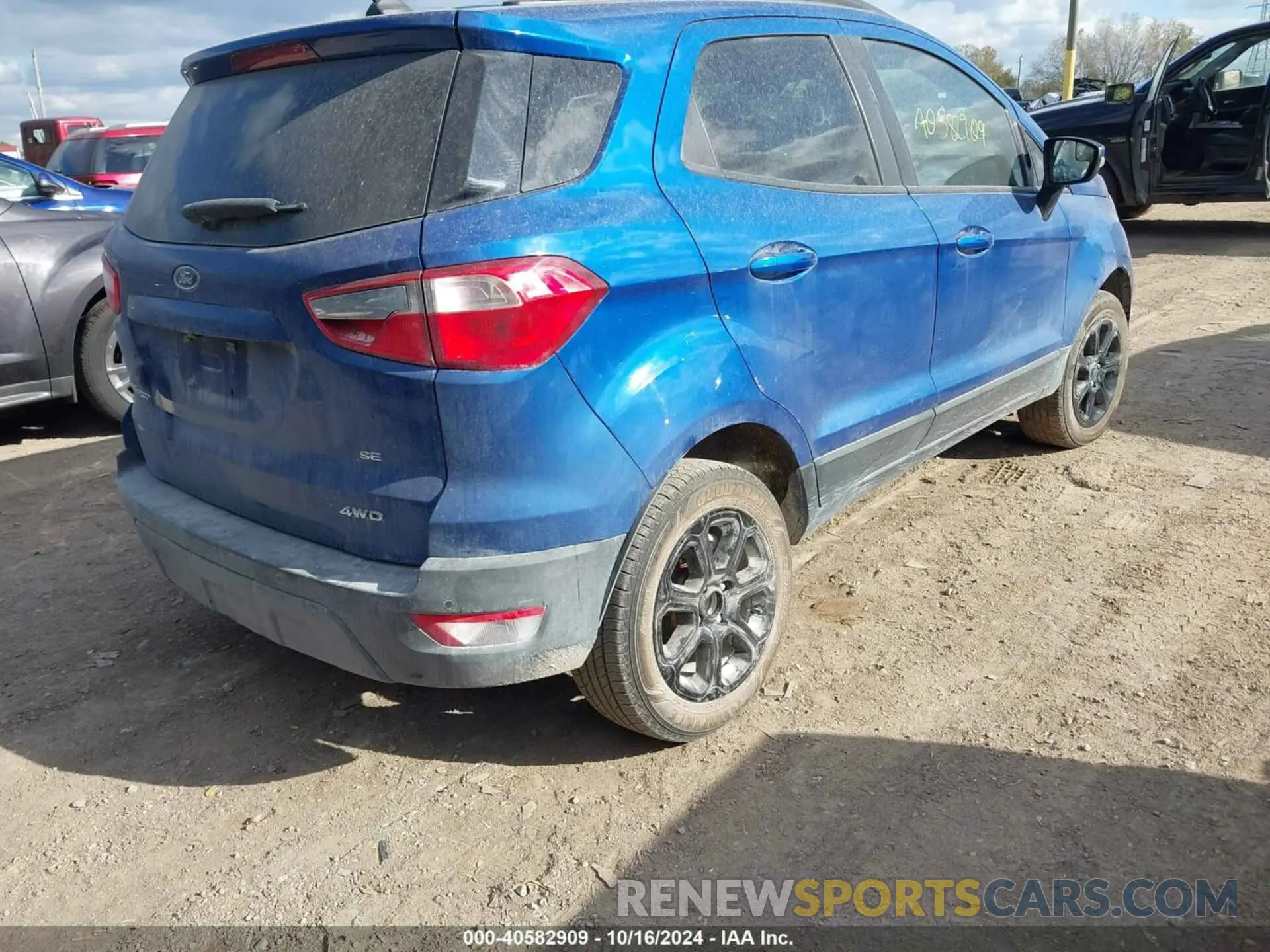 4 Photograph of a damaged car MAJ6S3GL2KC289329 FORD ECOSPORT 2019