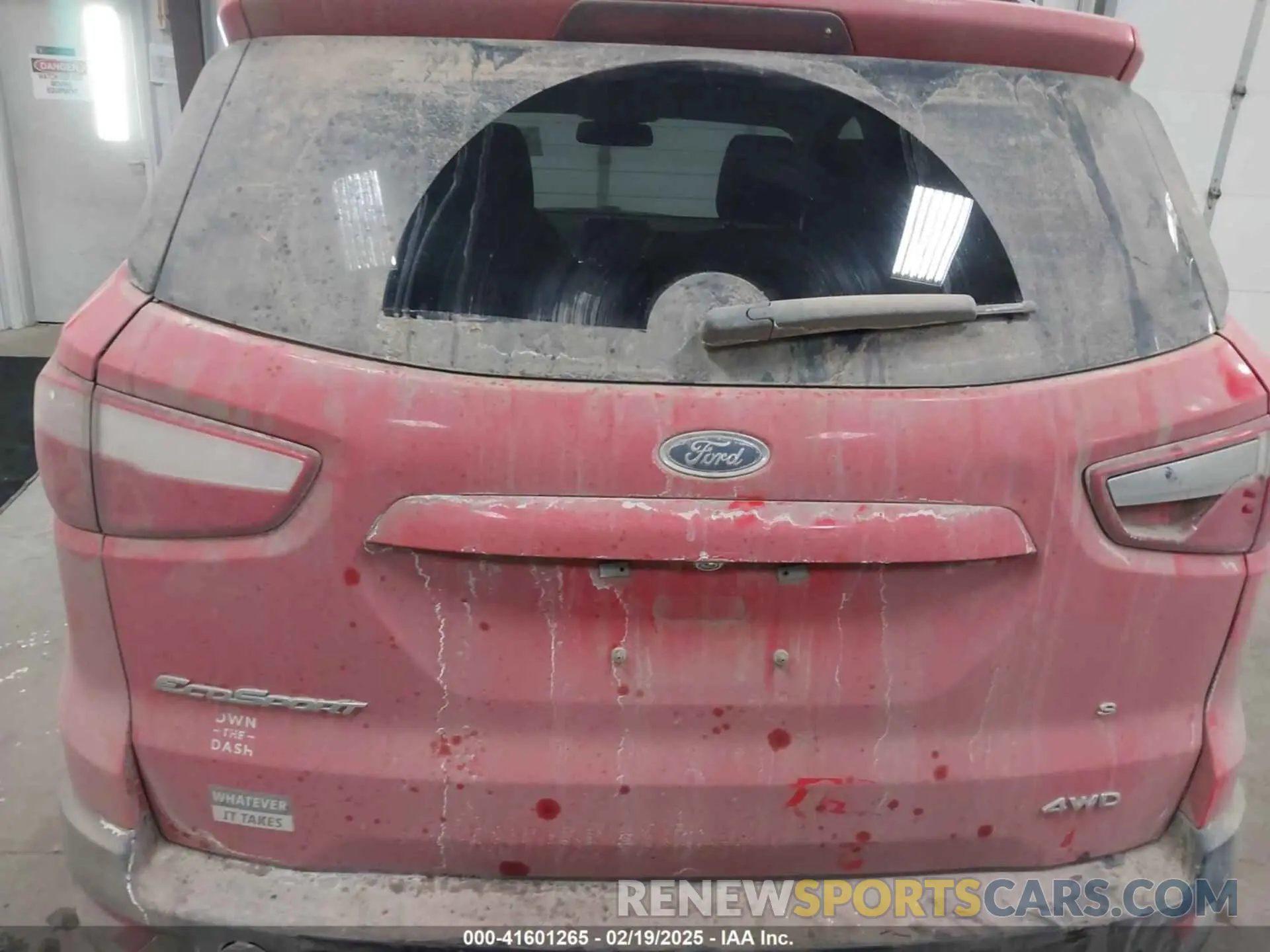 16 Photograph of a damaged car MAJ6S3GL2KC290237 FORD ECOSPORT 2019