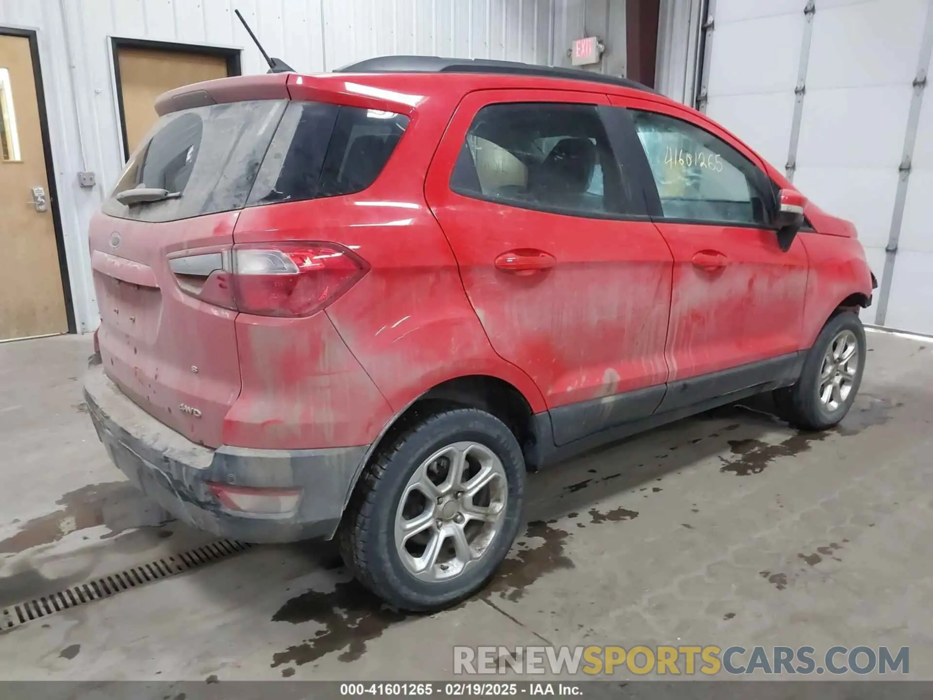 4 Photograph of a damaged car MAJ6S3GL2KC290237 FORD ECOSPORT 2019