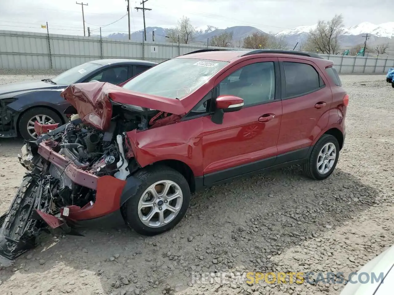 1 Photograph of a damaged car MAJ6S3GL2KC290660 FORD ECOSPORT 2019