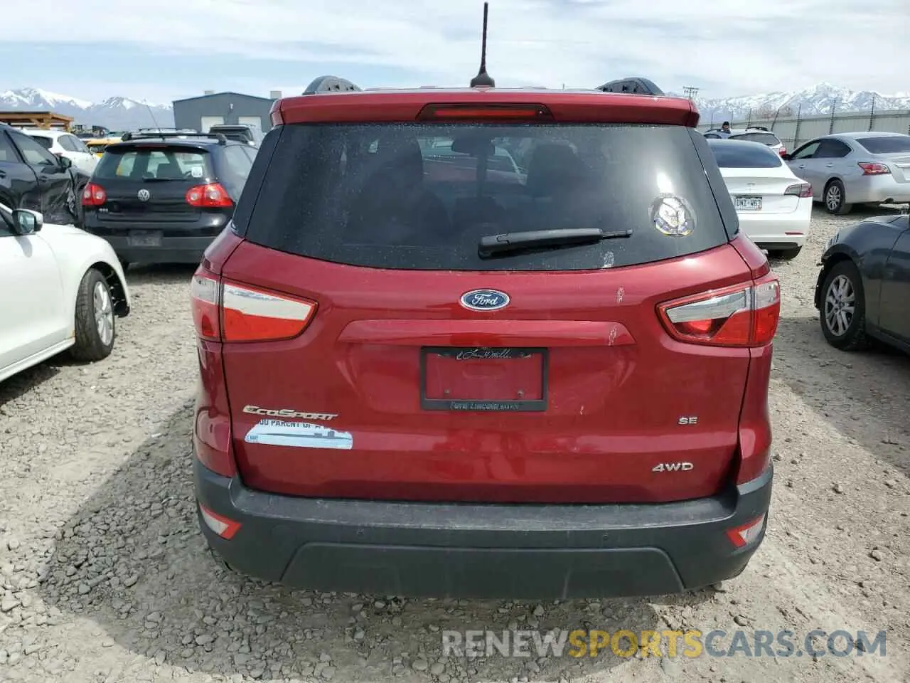 6 Photograph of a damaged car MAJ6S3GL2KC290660 FORD ECOSPORT 2019