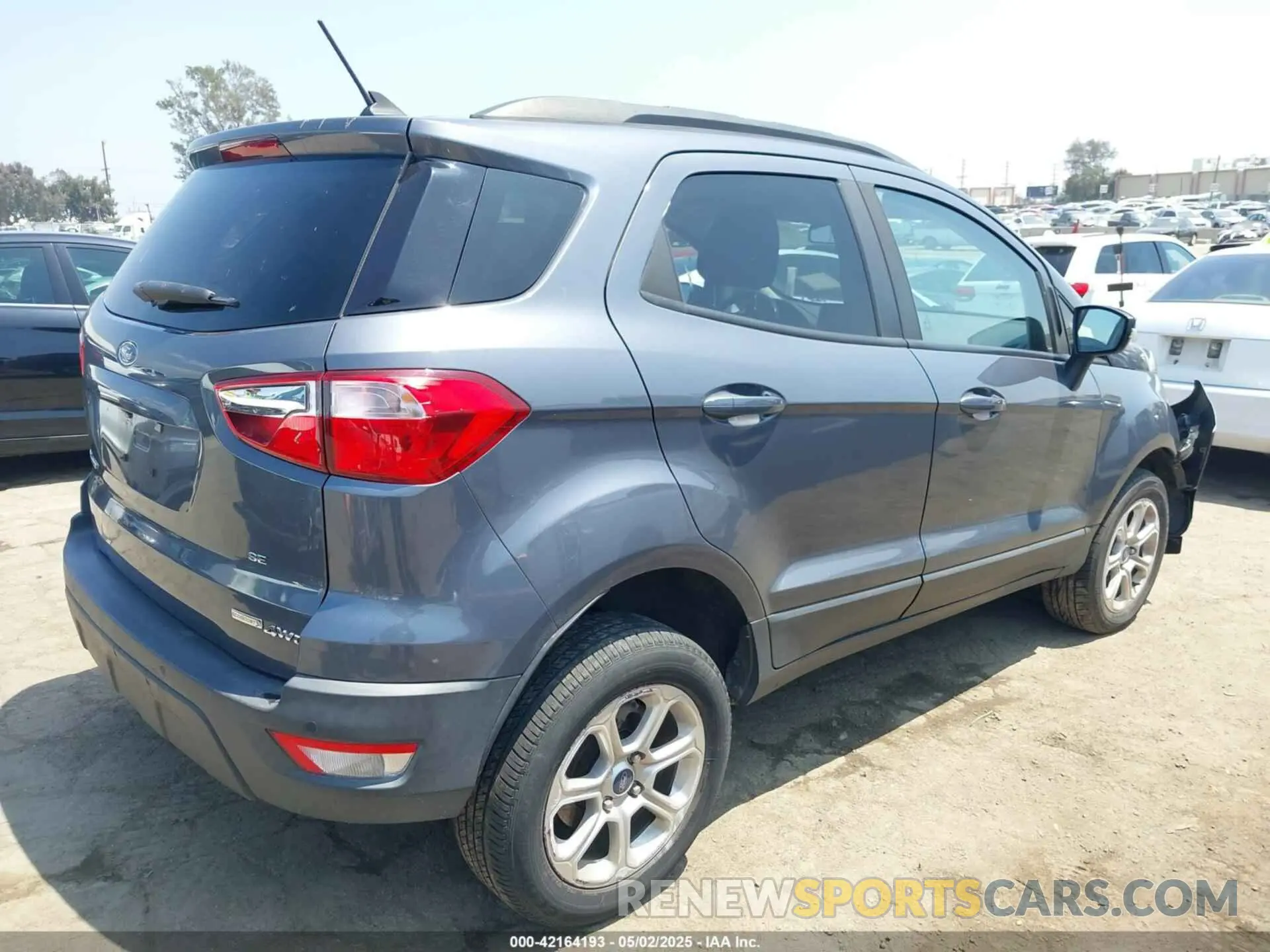 4 Photograph of a damaged car MAJ6S3GL7KC290511 FORD ECOSPORT 2019