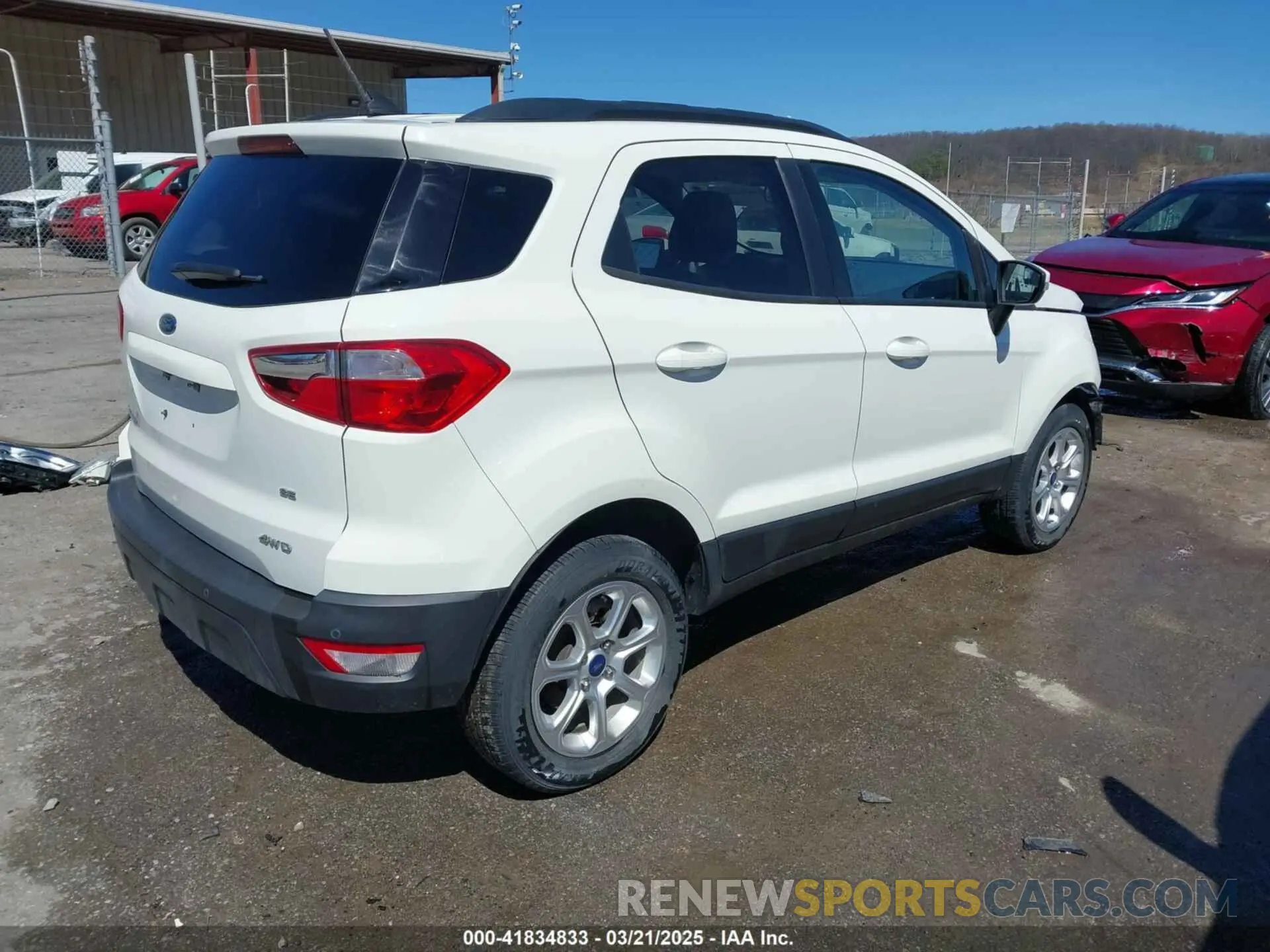 4 Photograph of a damaged car MAJ6S3GL7KC305931 FORD ECOSPORT 2019
