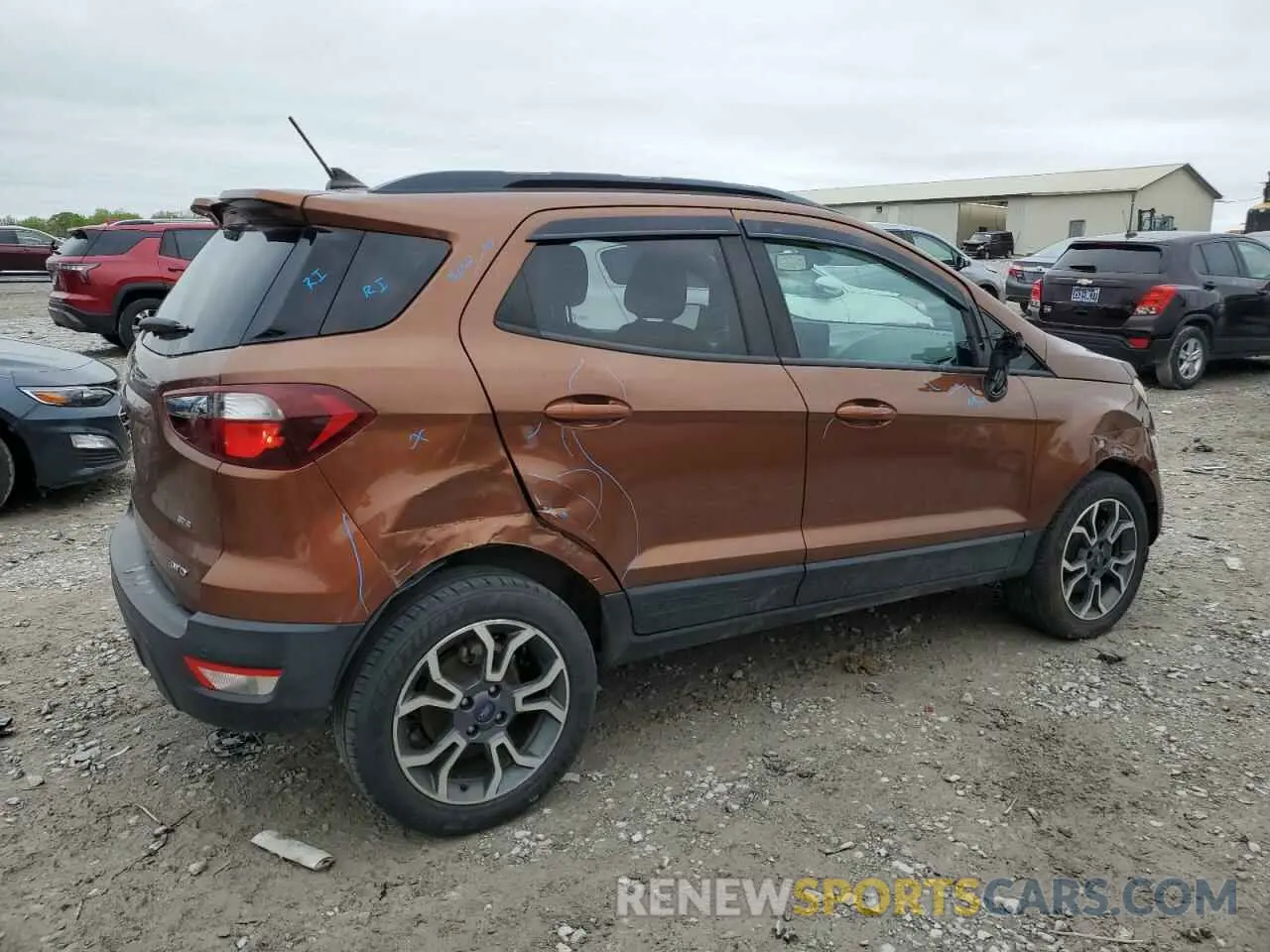 3 Фотография поврежденного автомобиля MAJ6S3JL1KC254371 FORD ECOSPORT 2019