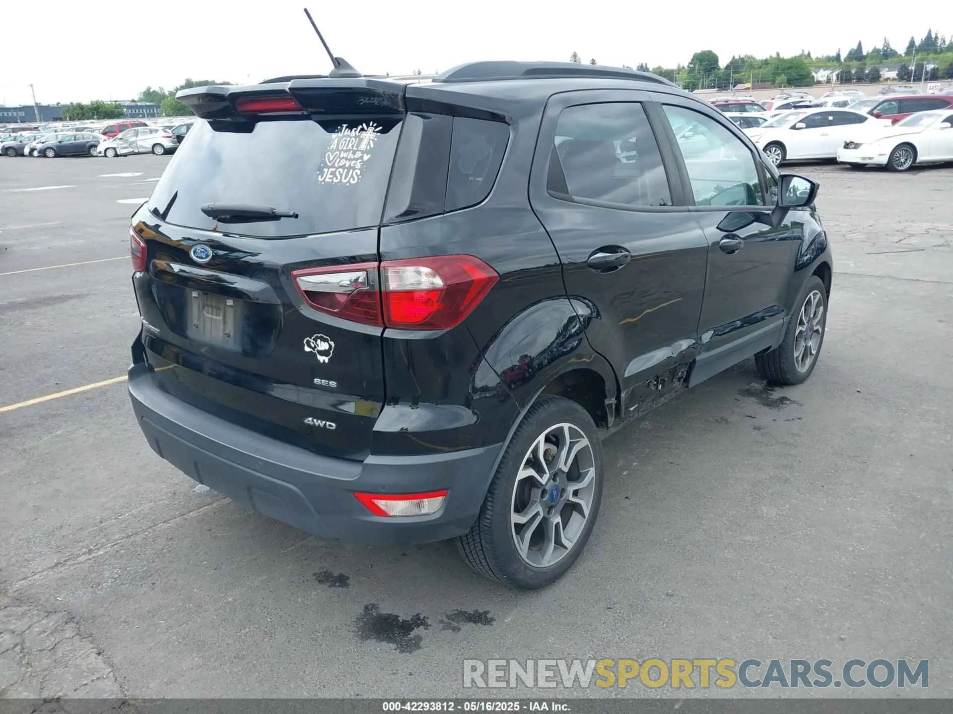 4 Photograph of a damaged car MAJ6S3JL2KC290084 FORD ECOSPORT 2019
