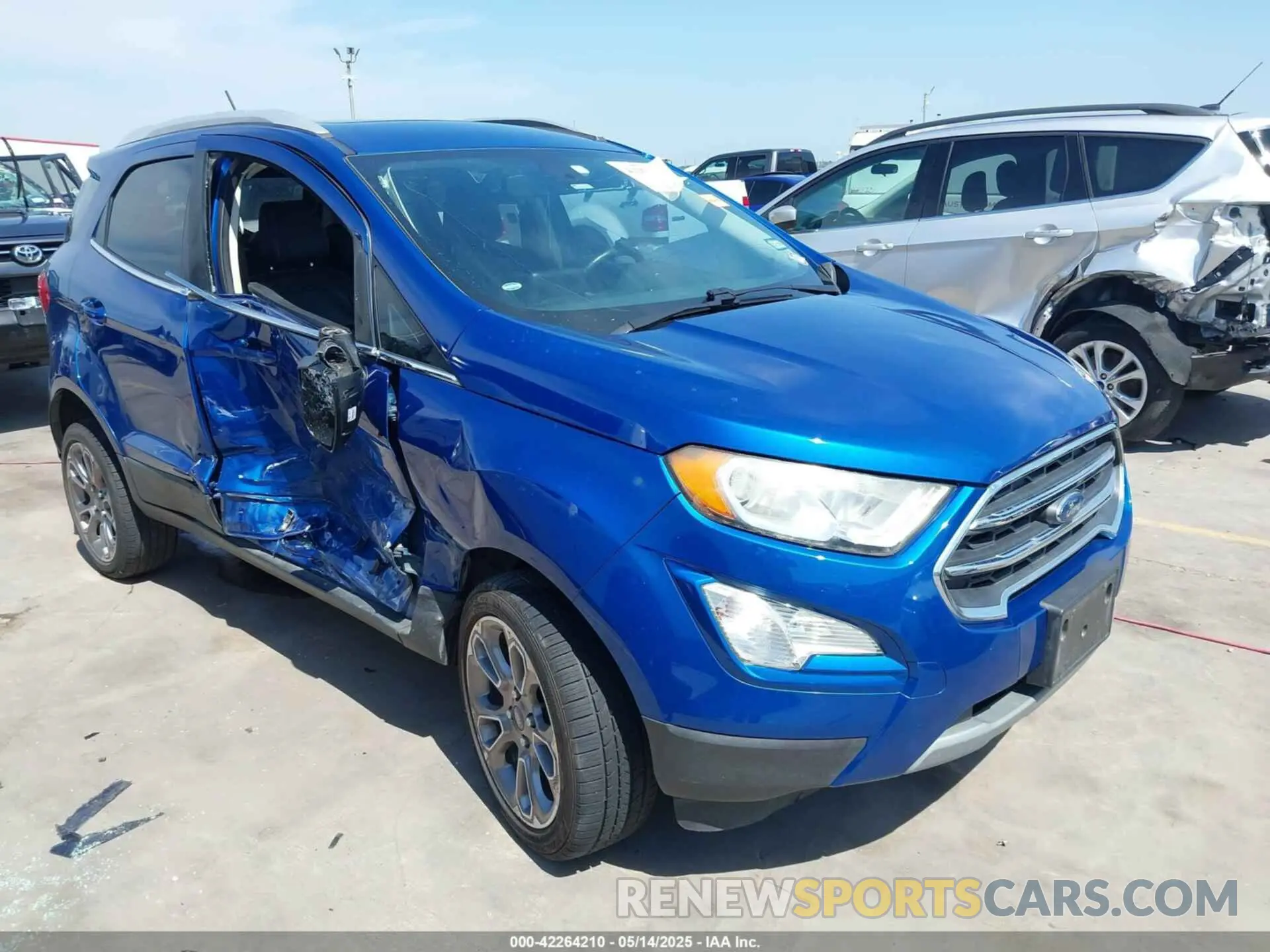 1 Photograph of a damaged car MAJ6S3KL0KC260936 FORD ECOSPORT 2019
