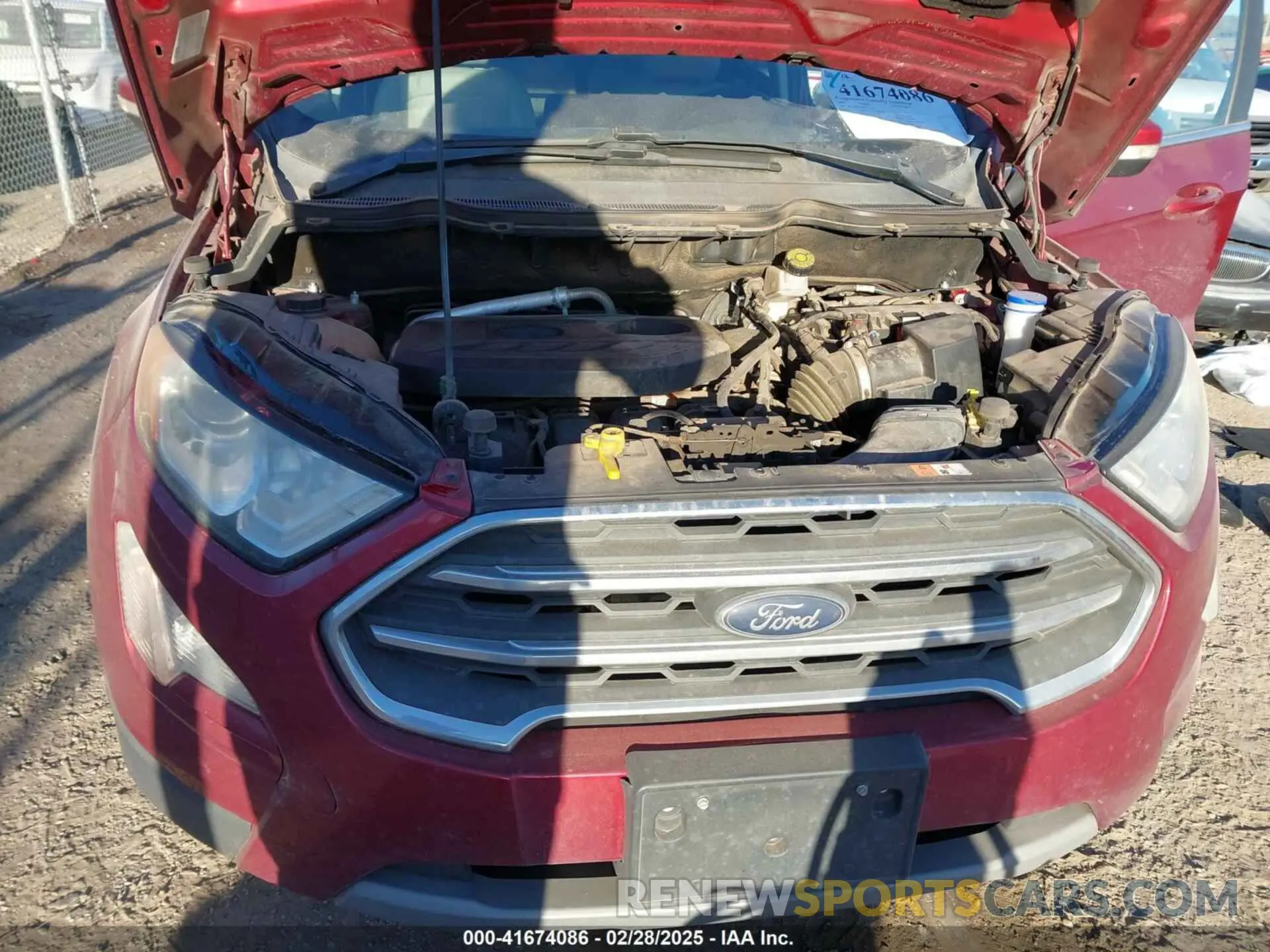 10 Photograph of a damaged car MAJ6S3KL4KC271163 FORD ECOSPORT 2019