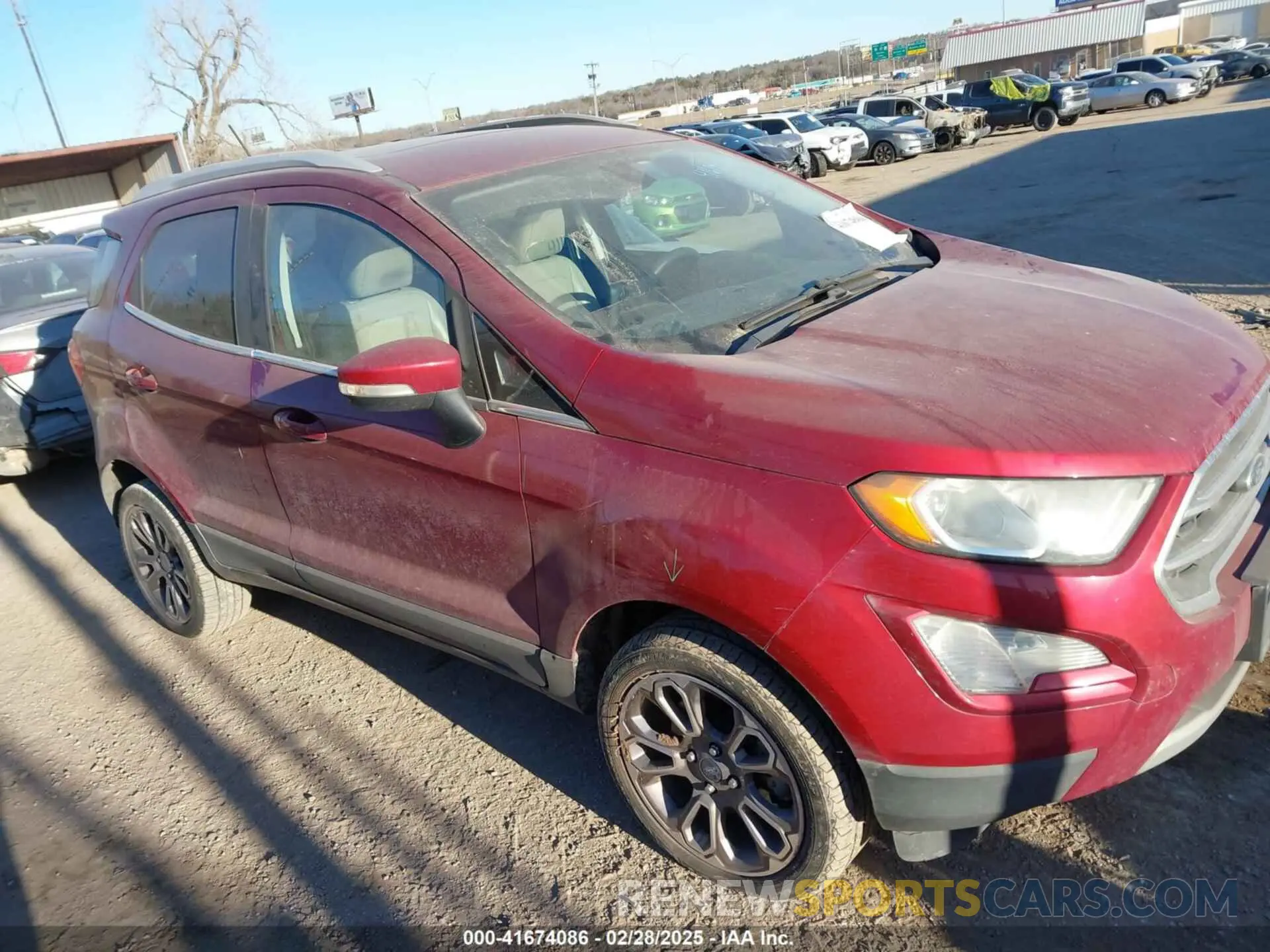 13 Photograph of a damaged car MAJ6S3KL4KC271163 FORD ECOSPORT 2019