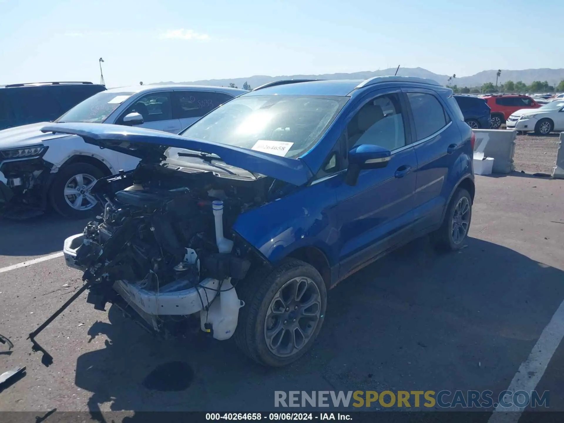 2 Photograph of a damaged car MAJ6S3KL8KC289701 FORD ECOSPORT 2019