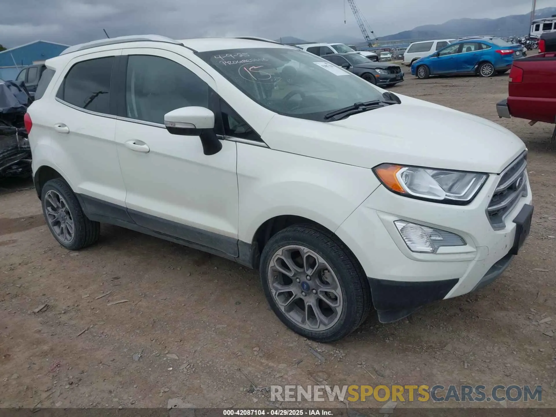 1 Фотография поврежденного автомобиля MAJ6S3KLXKC297718 FORD ECOSPORT 2019