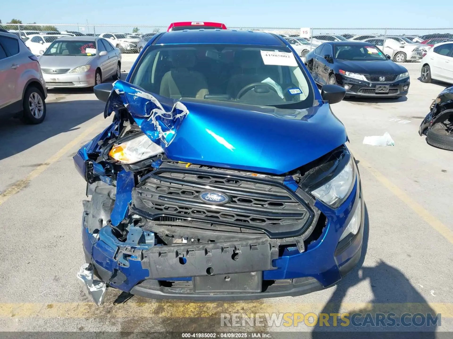6 Фотография поврежденного автомобиля MAJ3S2FE1LC363065 FORD ECOSPORT 2020