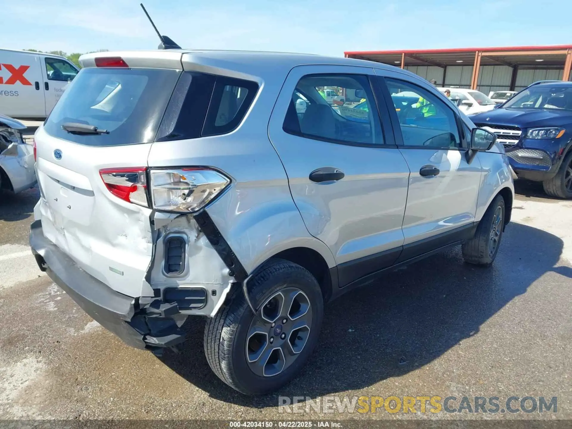 4 Фотография поврежденного автомобиля MAJ3S2FE4LC385013 FORD ECOSPORT 2020