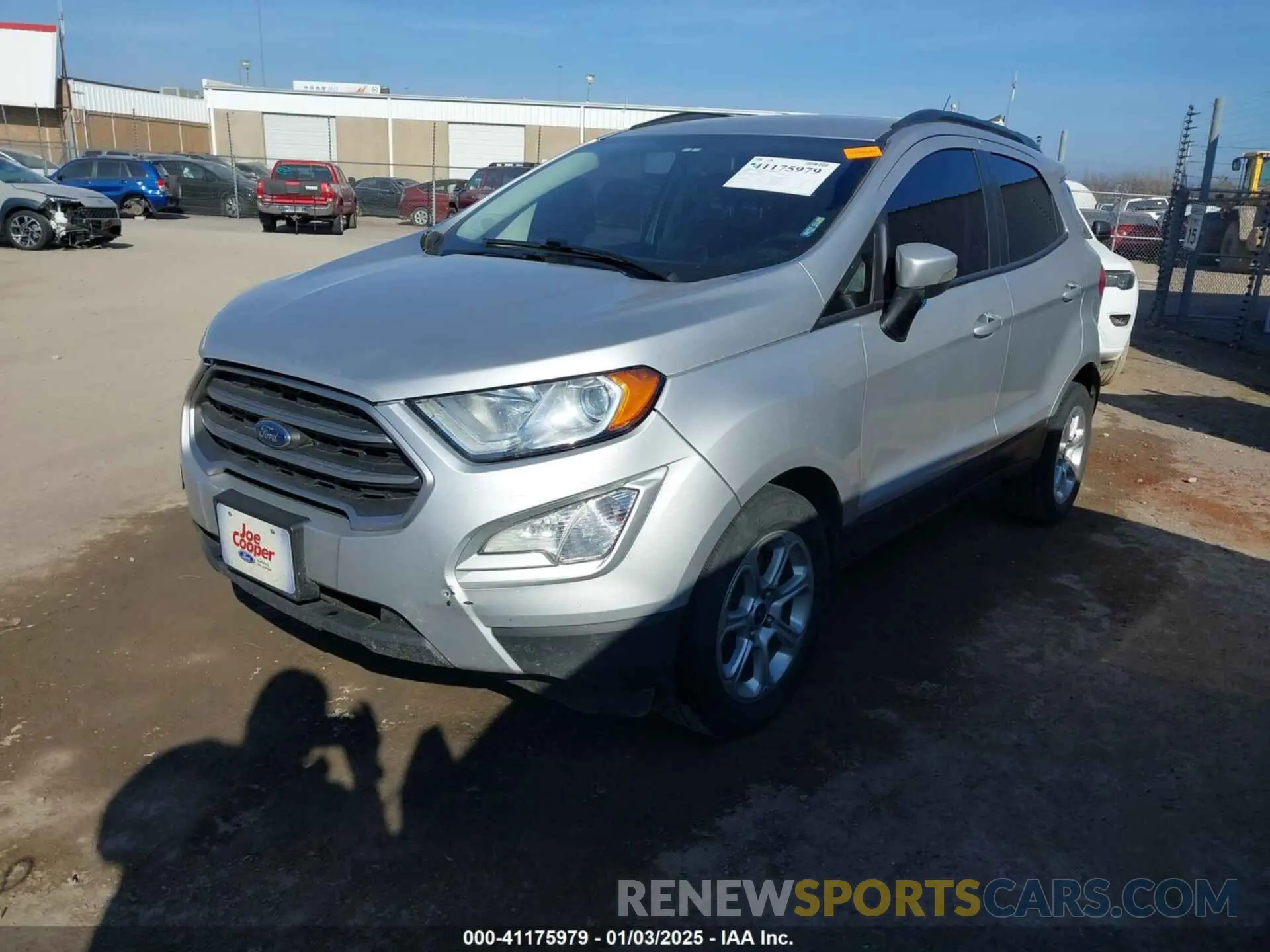 2 Фотография поврежденного автомобиля MAJ3S2GE0LC315667 FORD ECOSPORT 2020