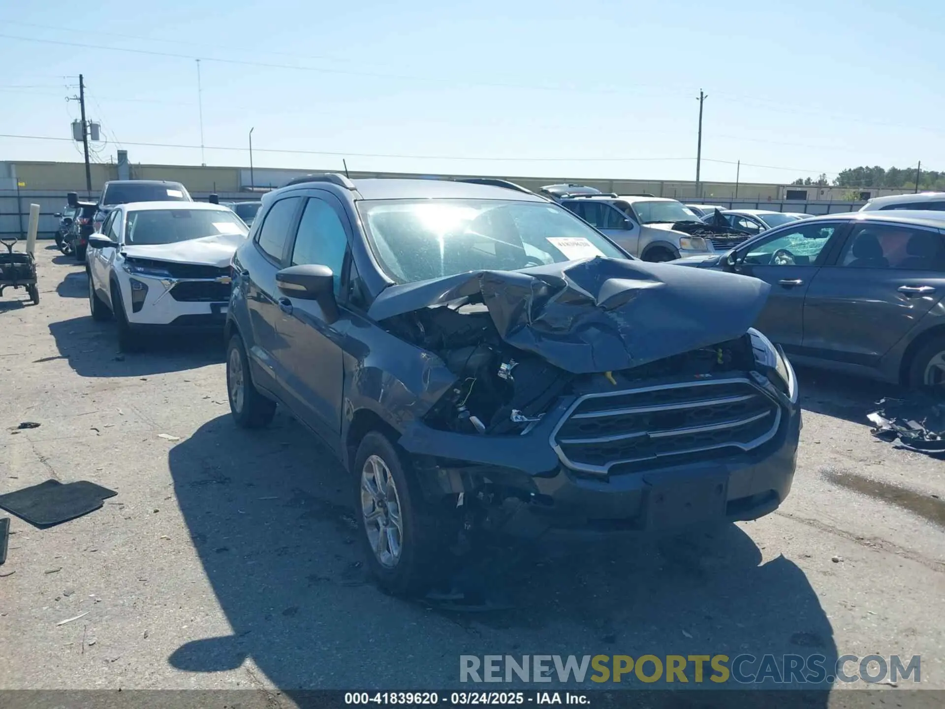 1 Фотография поврежденного автомобиля MAJ3S2GE1LC324829 FORD ECOSPORT 2020