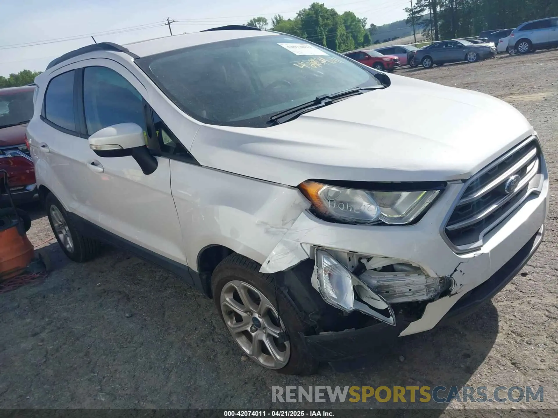 1 Photograph of a damaged car MAJ3S2GE2LC311278 FORD ECOSPORT 2020