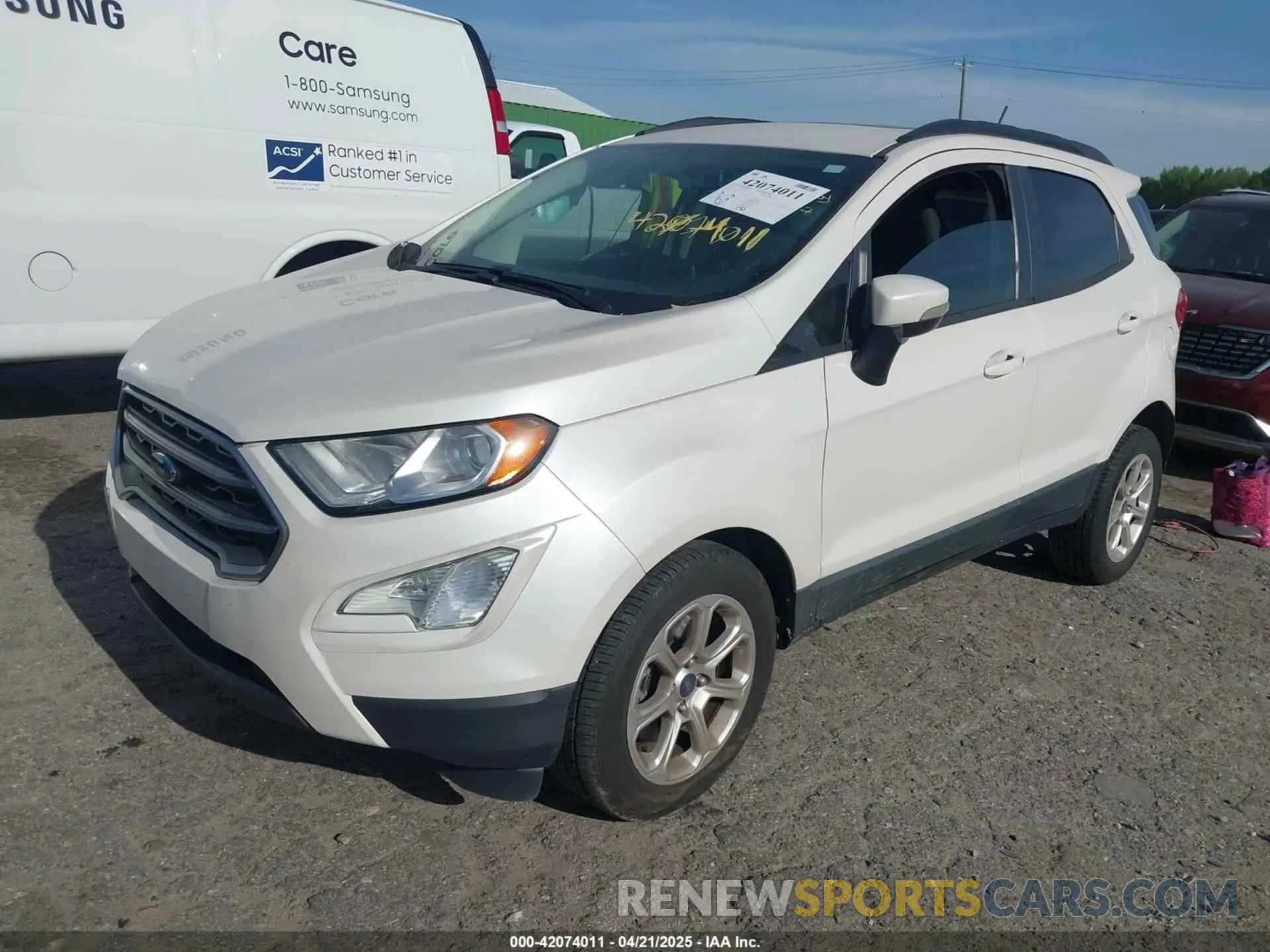 2 Photograph of a damaged car MAJ3S2GE2LC311278 FORD ECOSPORT 2020