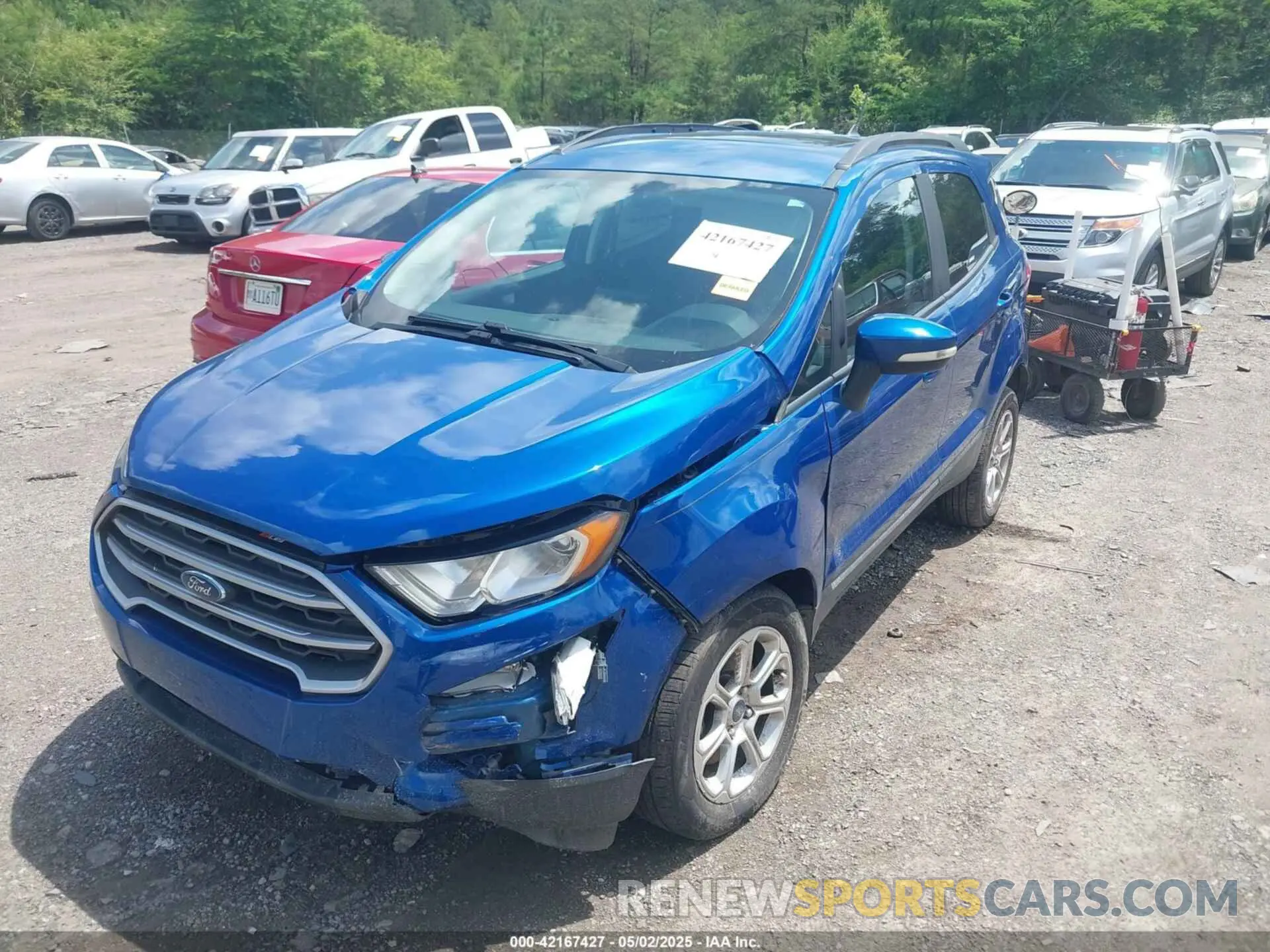 2 Photograph of a damaged car MAJ3S2GE6LC332604 FORD ECOSPORT 2020