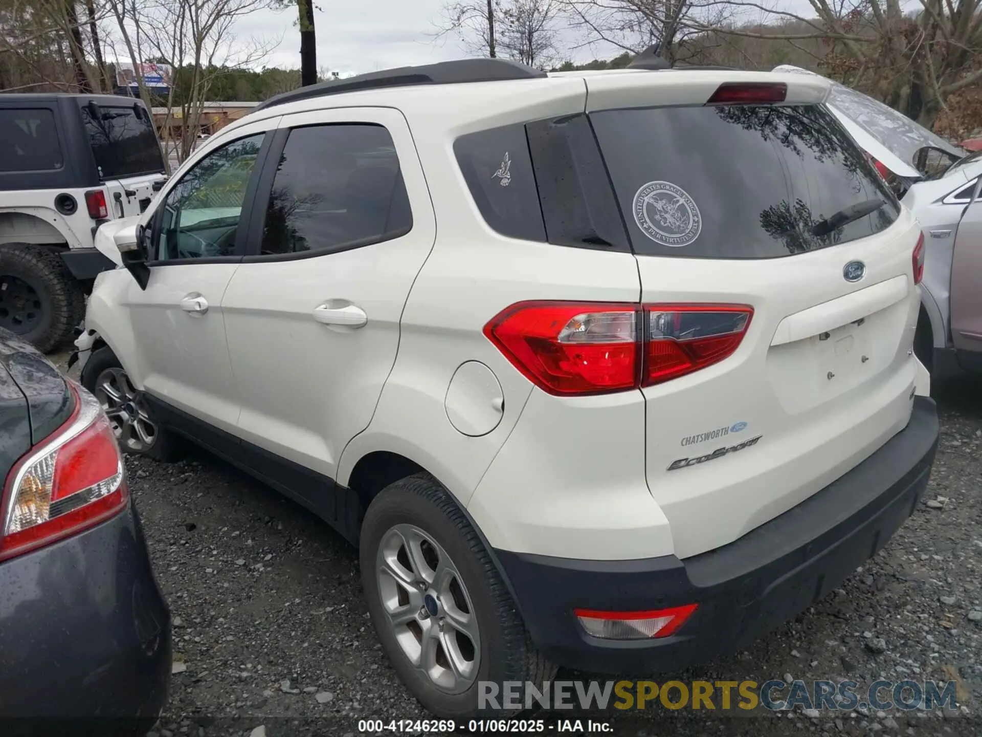 3 Photograph of a damaged car MAJ3S2GE8LC350957 FORD ECOSPORT 2020