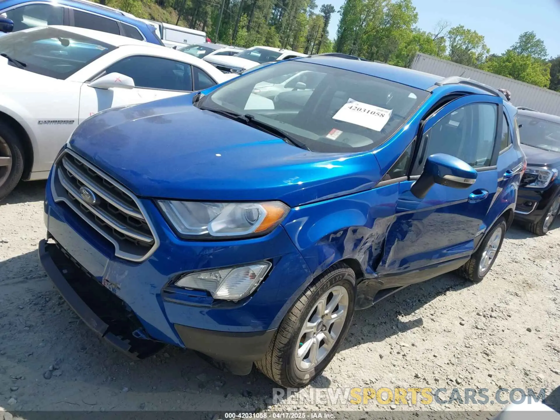 2 Фотография поврежденного автомобиля MAJ3S2GE9LC311360 FORD ECOSPORT 2020